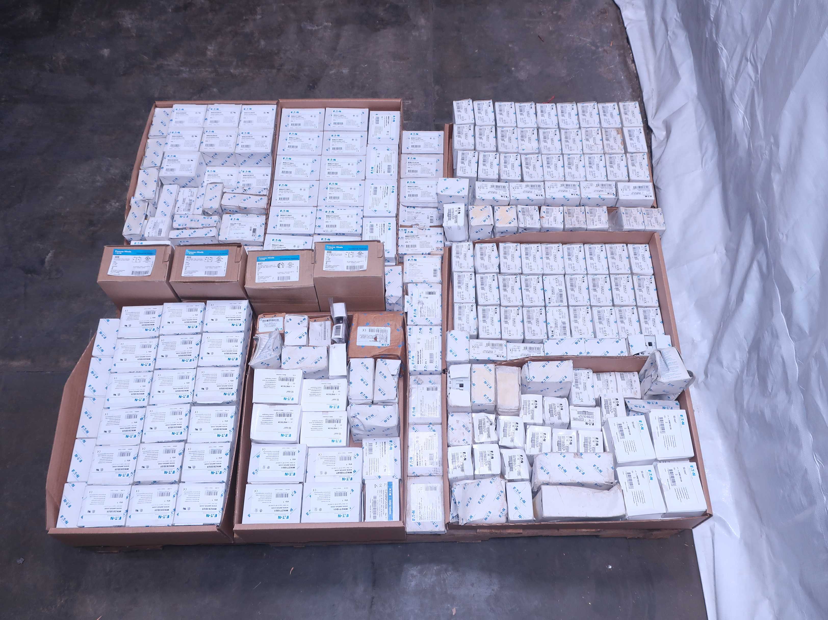 1 PALLET OF ASSORTED EATON ELECTRICAL - ELECTRONIC COMPONENTS