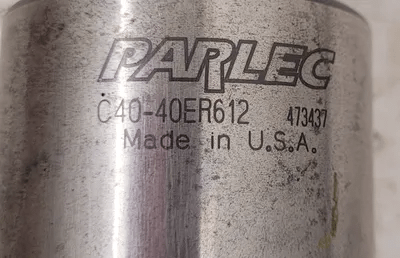 PARLEC C40-40ER612 CAT40 ER40 COLLET CHUCK, 6.12 IN HEAD LENGTH/PROJECTION - MACHINE TOOLING