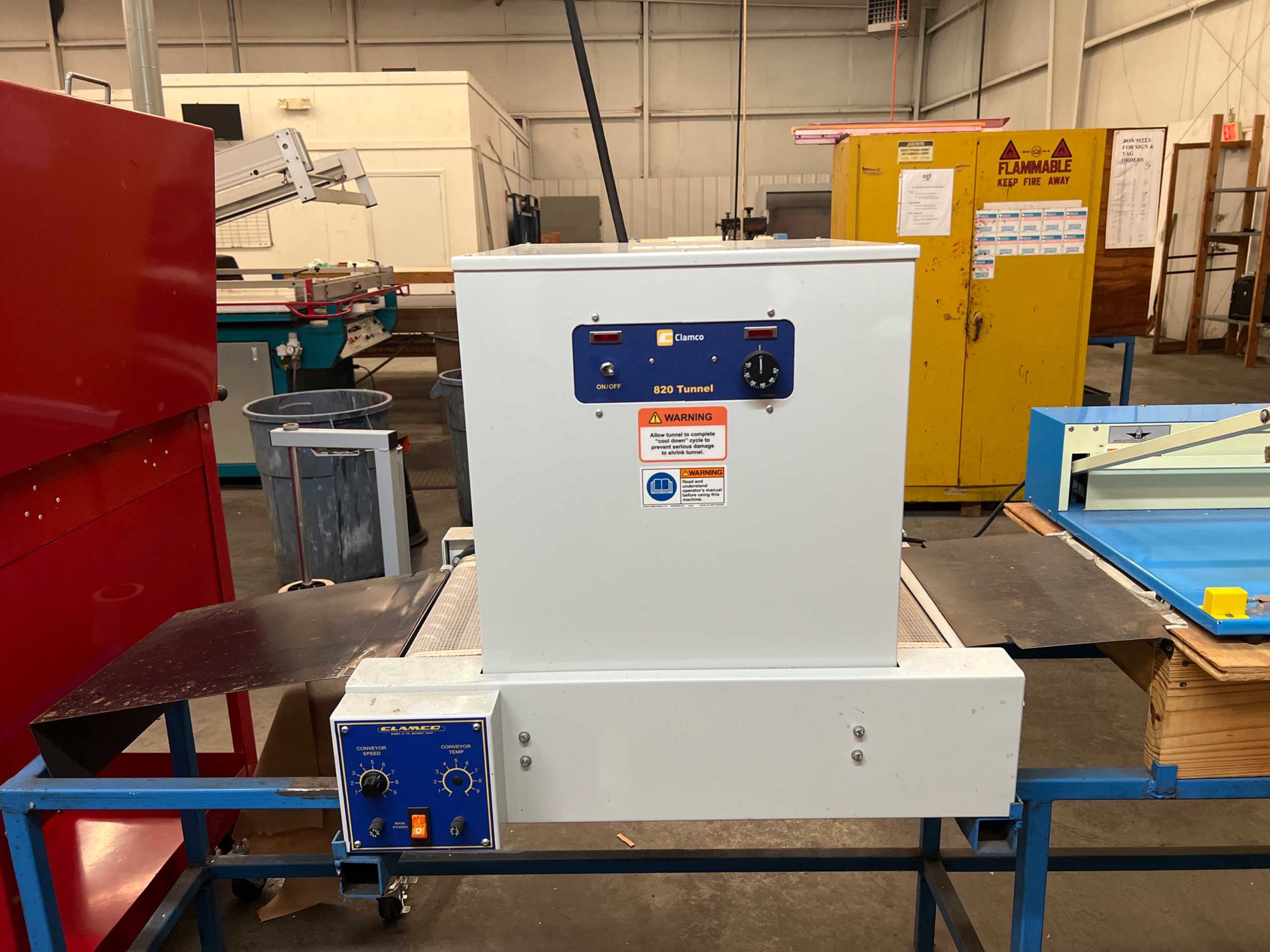 CLAMCO 820MB HEAT SHRINK TUNNEL - PACKAGING