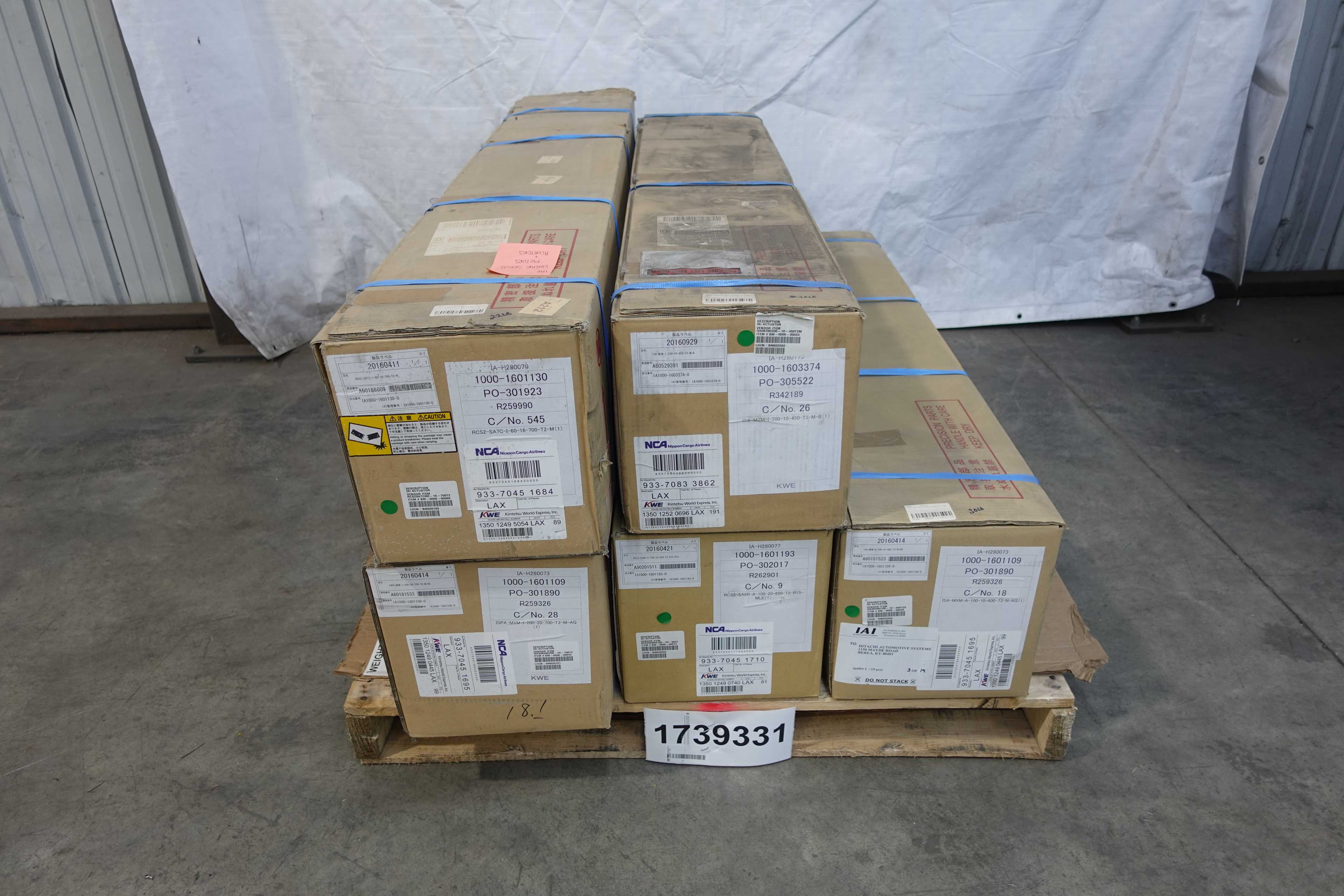 SKU 1739331 - LOT OF 5 IAI LINEAR SERVO MOTORS AND ACTUATORS - LINEAR SERVO MOTORS