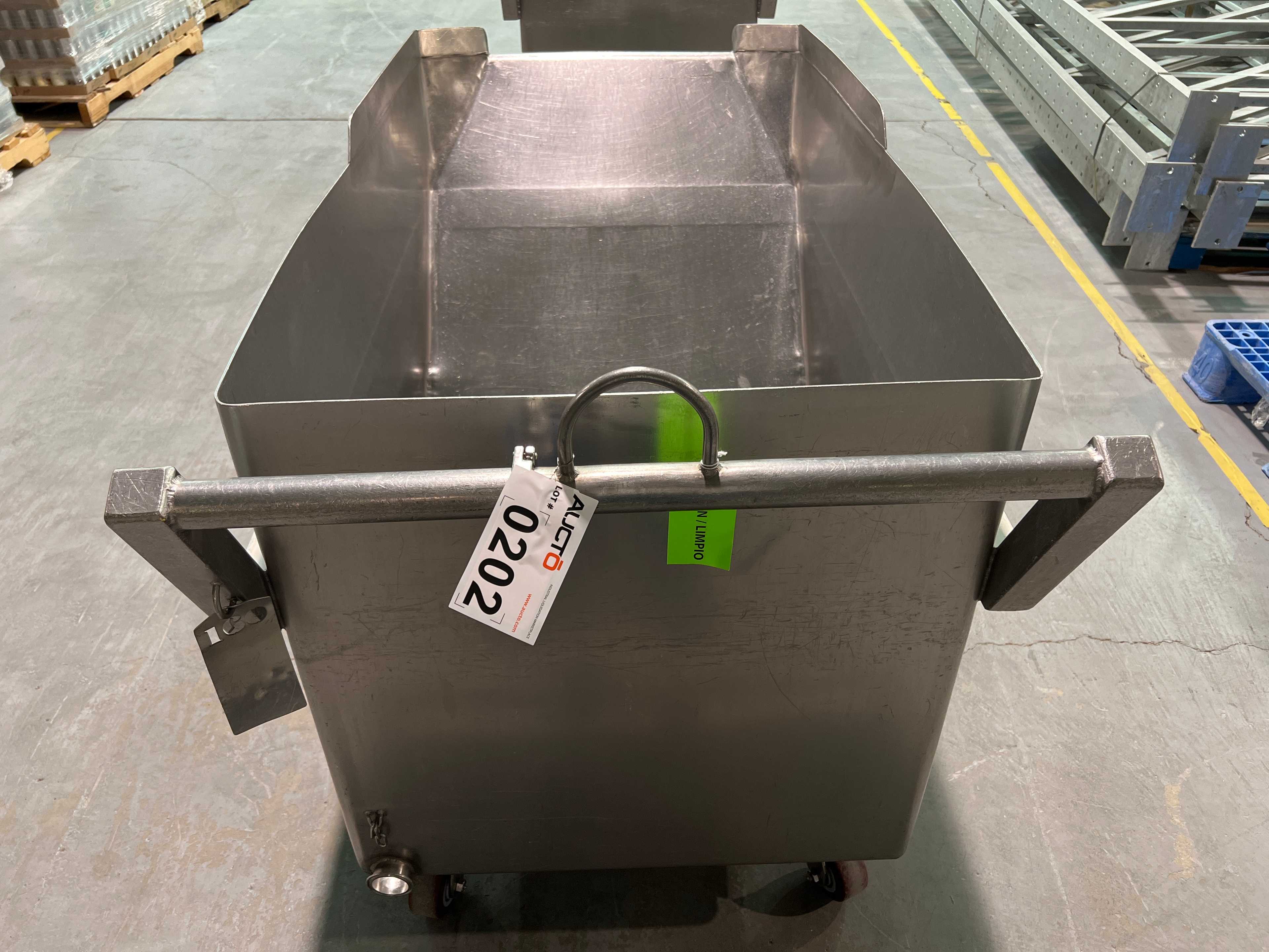 Stainless Steel Dump Cart Hopper - ROLLING CARTS
