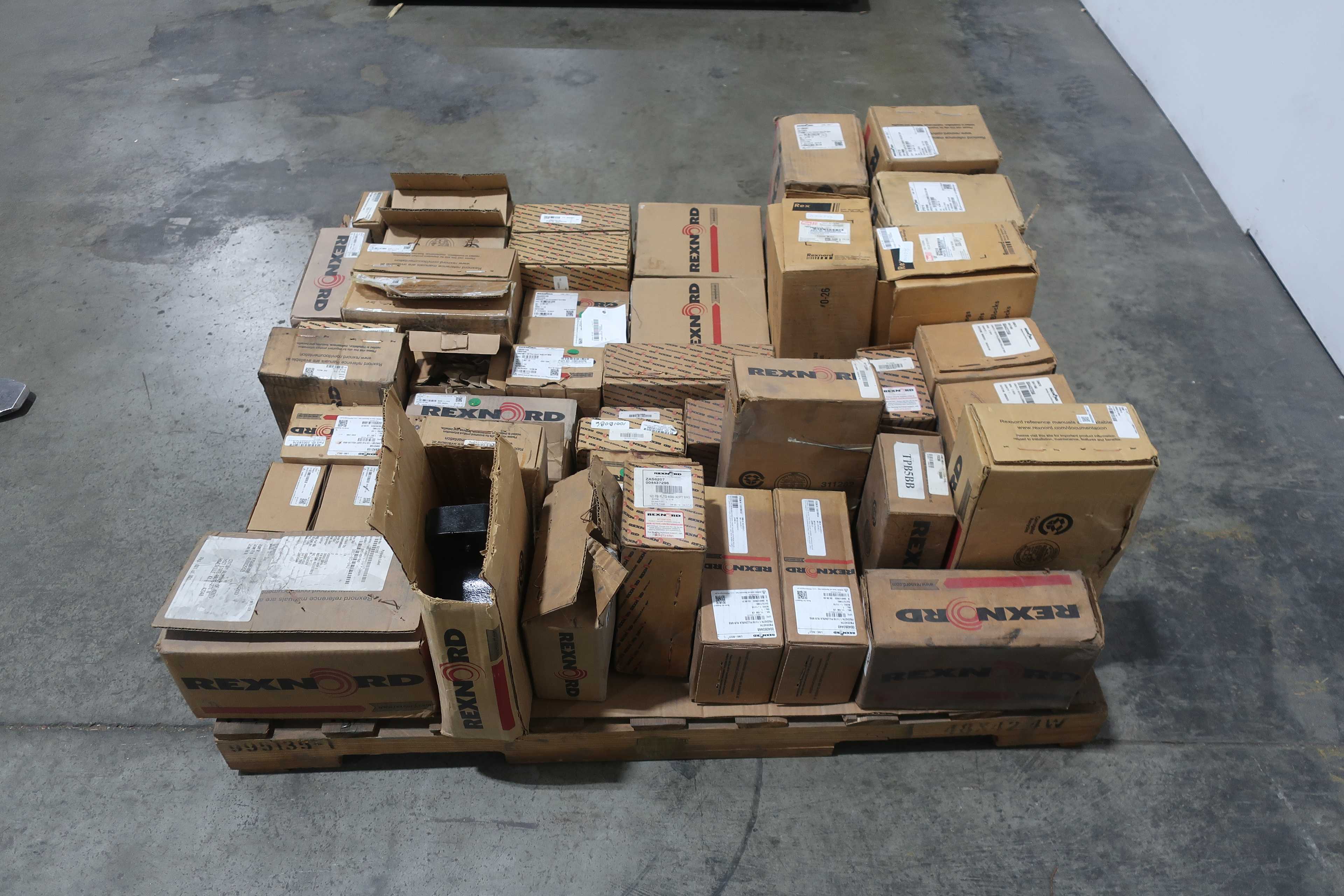SKU 1749163 - PALLET OF ASSORTED REXNORD PILLOW BLOCK BEARINGS - BEARINGS