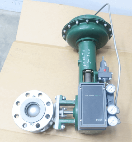 SKU 1028242 - FISHER V300 1052 3610J VEE-BALL PNEUMATIC STAINLESS FLANGED CONTROL VALVE 3IN SKU 1028242 - FISHER V300 1052 3610J VEE-BALL PNEUMATIC STAINLESS FLANGED CONTROL VALVE 3IN