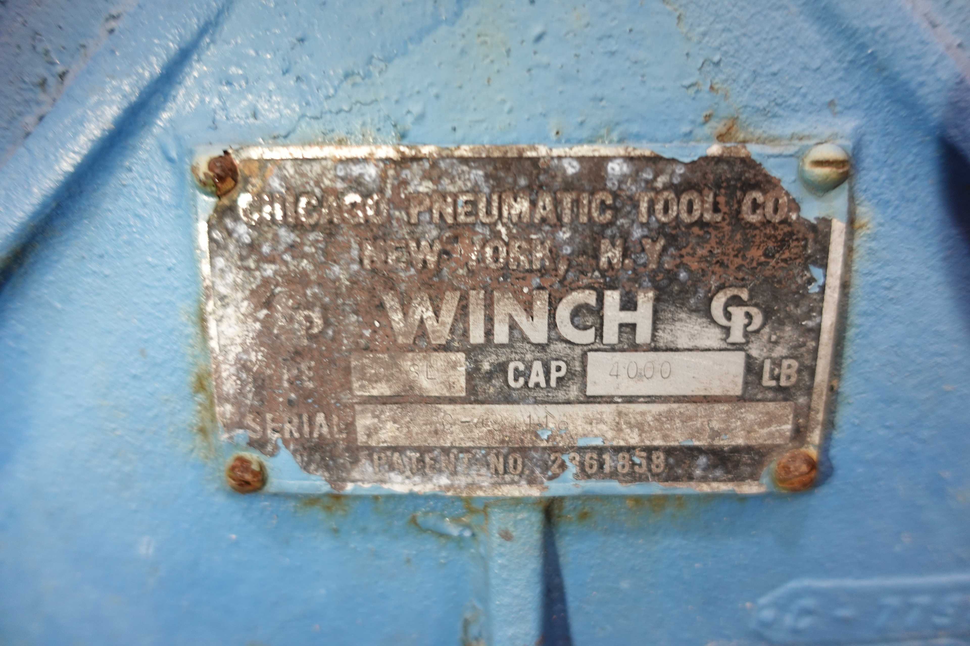 LOT OF 2 CHICAGO PNEUMATIC WINCHES - PNEUMATIC WINCHES