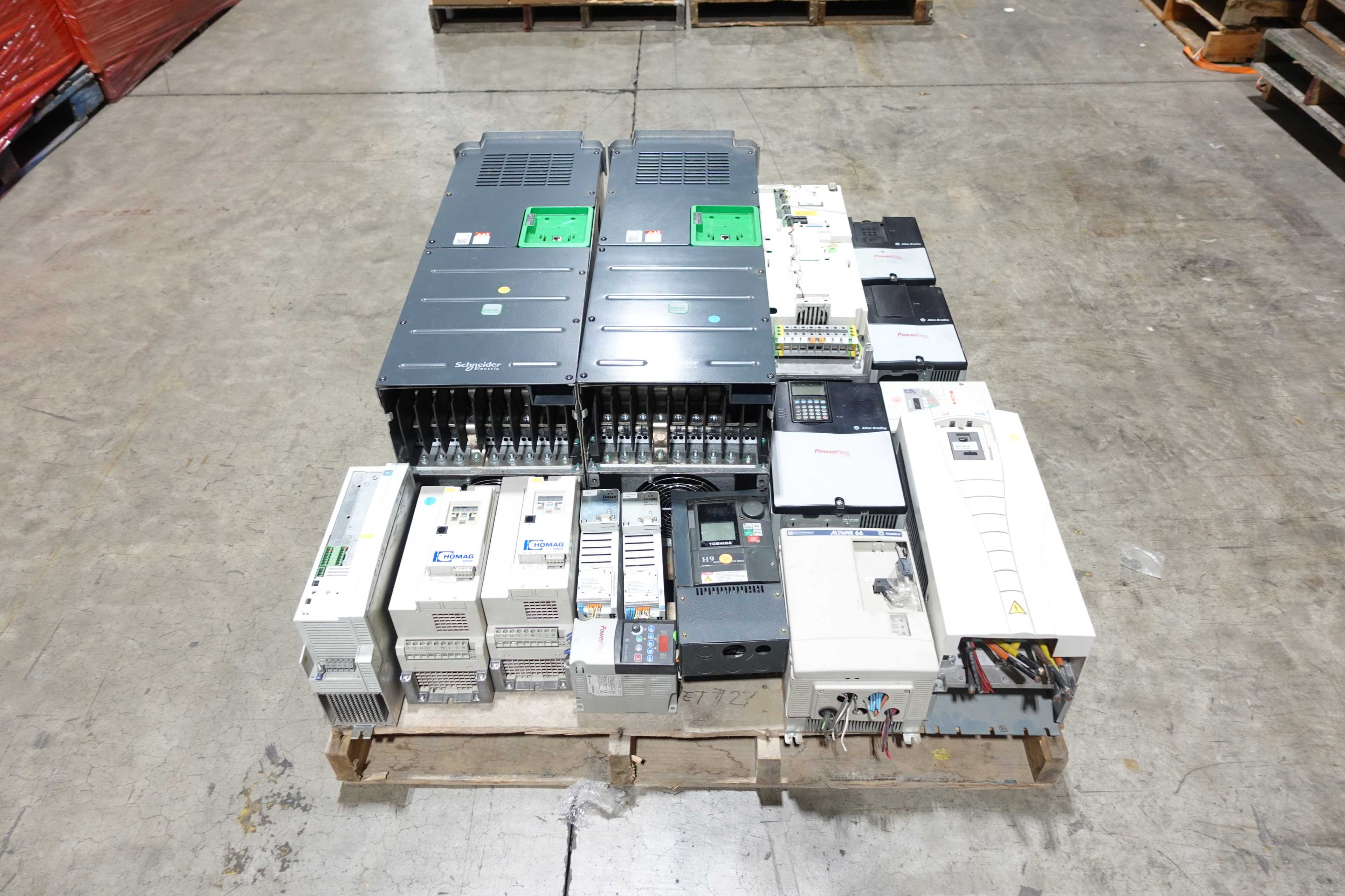 PALLET OF ASSORTED MOTOR DRIVES - MOTOR DRIVES