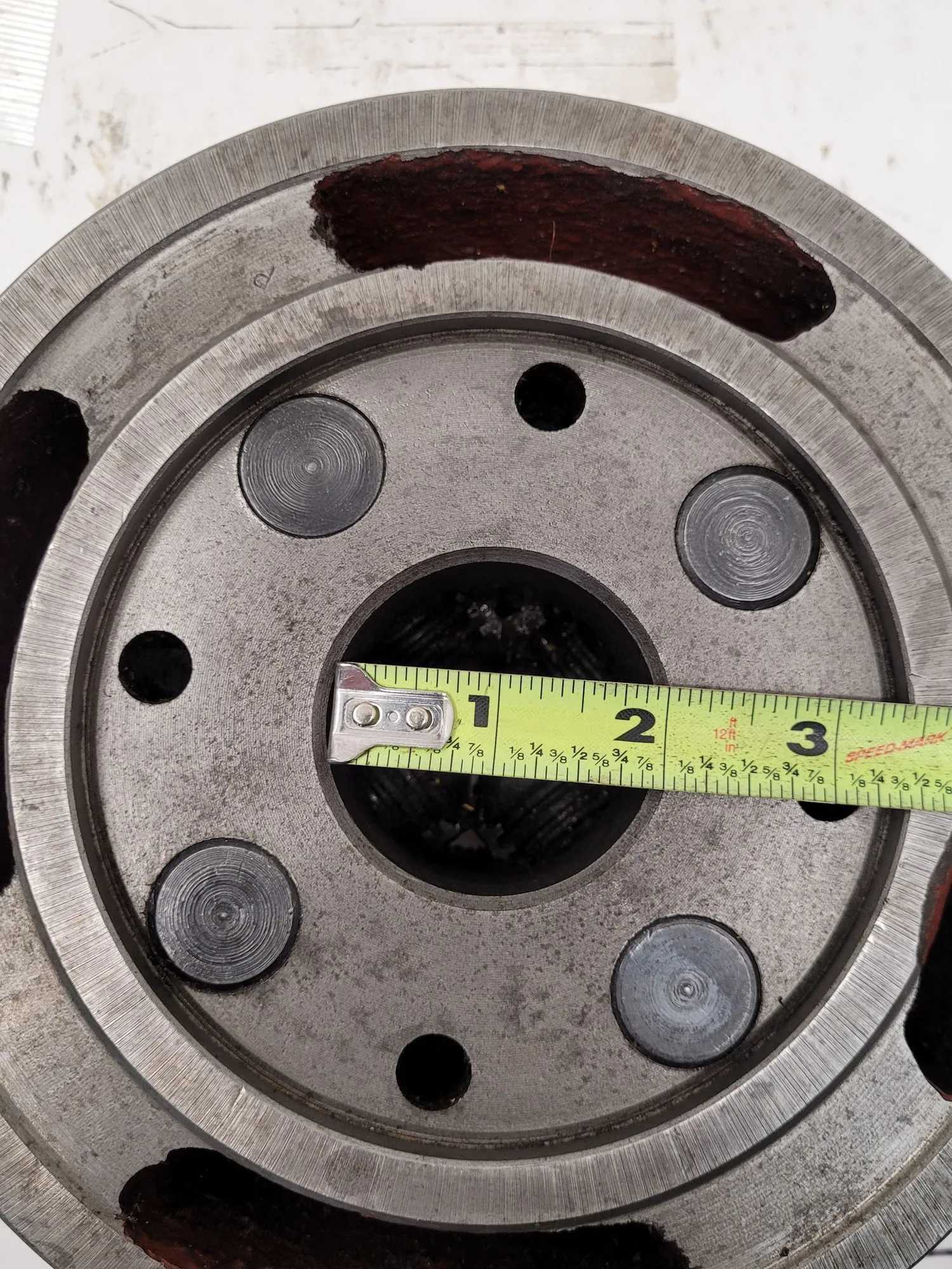 JIANHUA LATHE CHUCK, 8 INCH DIAMETER, 4 JAW, 2 INCH THROUGH HOLE - MACHINE TOOLING