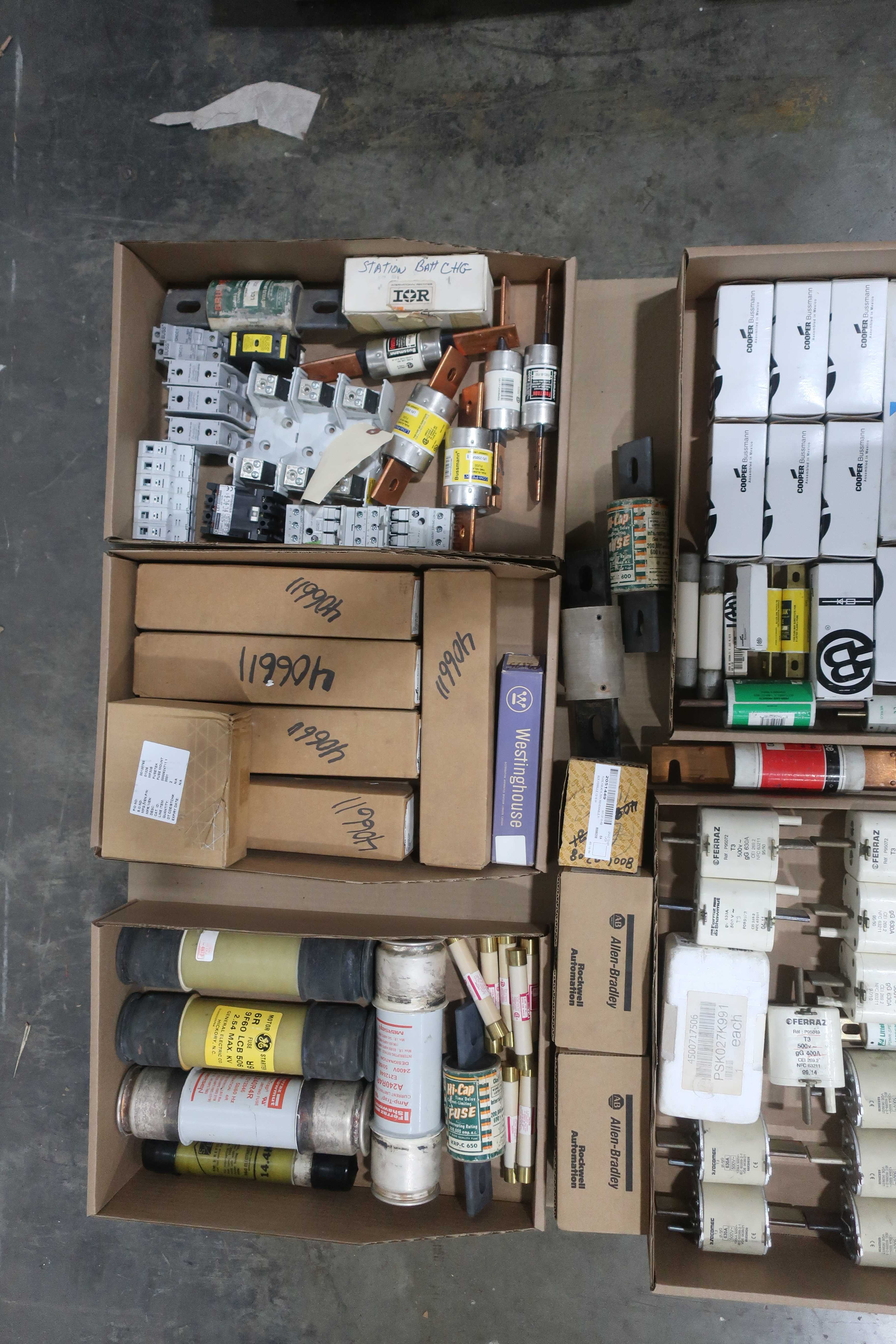 SKU 1739375 - 2 PALLETS OF ASSORTED FUSES - FUSES