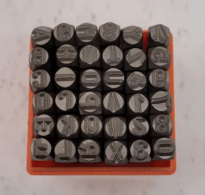 36 PIECE NUMBER & LETTER STAMP SET – SIZE 5/16 - MACHINE TOOLING