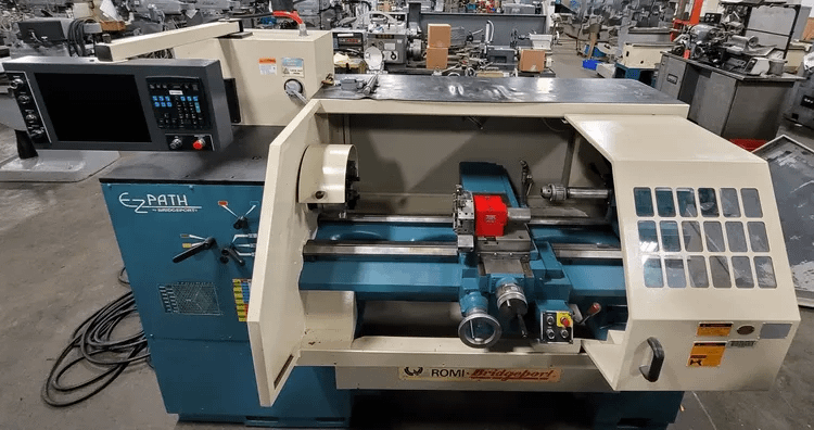 1996 BRIDGEPORT ROMI EZ PATH CNC LATHE, 16.5" SWING, 40" Z, 8 HP, 3000 RPM, 5000 LBS. - CNC LATHES