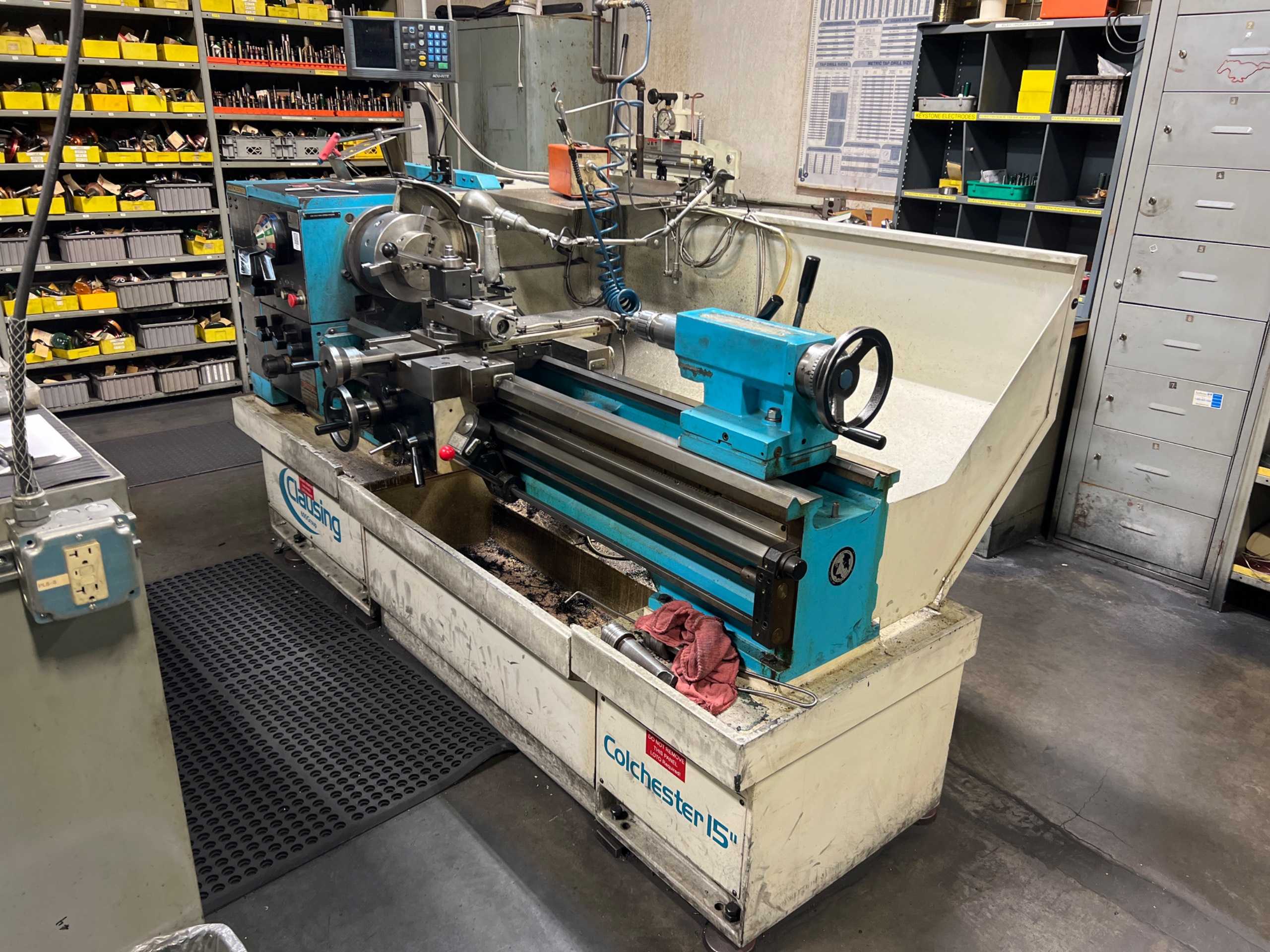 2002 COLCHESTER CLAUSING 15" MANUAL LATHE - MANUAL LATHE