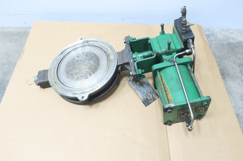 SKU 985707 - FISHER 8550 1066 SIZE 75 PNEUMATIC STAINLESS WAFER CONTROL VALVE 12IN 150 - CONTROL VALVE
