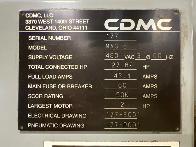 CDMC MAG-8 DEBURRING MACHINE - undefined