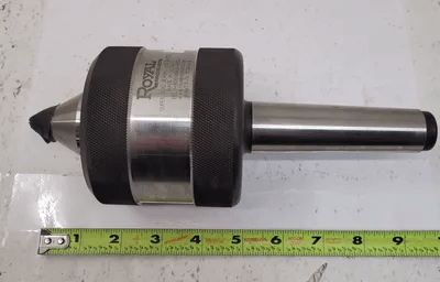 ROYAL SUPER QUAD BEARING LIVE CENTER, MODEL N10364, #4 MT, 9.5" OAL - MACHINE TOOLING