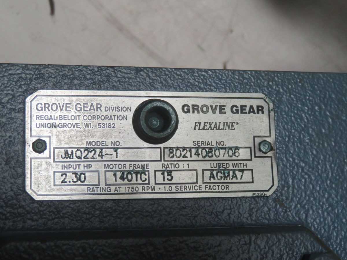MARATHON ELECTRIC DVF145THTN8043AAP Y987 MOTOR W GROVE GEAR T265305 - AC MOTOR