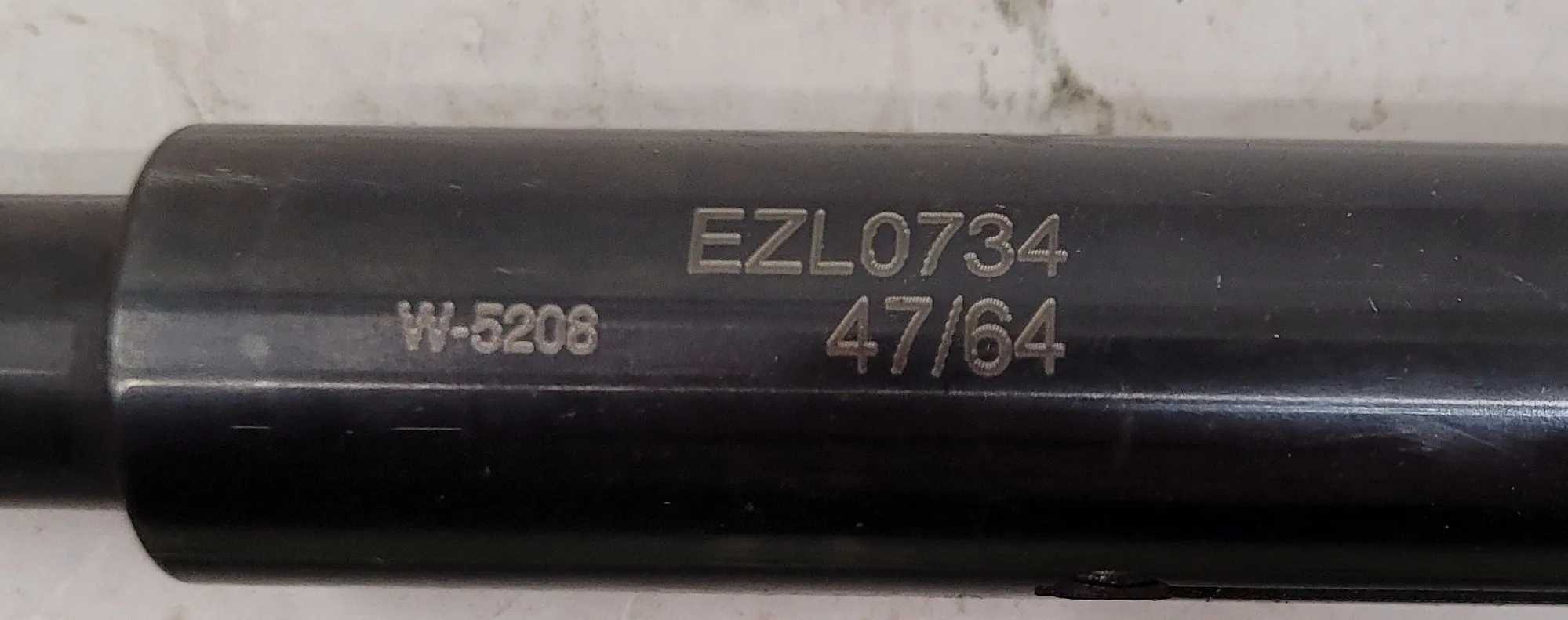 E-Z BURR DEBURRING TOOL EZL0734-20, 47/64" HOLE, 0.5" SHANK, 7.0" OAL, SERIES L3B - MACHINE TOOLING
