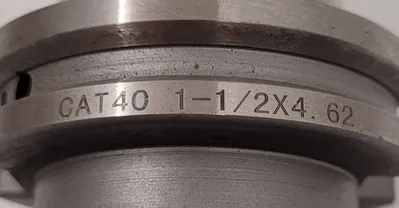 ACCUPRO CAT 40 END MILL HOLDER, MODEL CAT 40 1-1/2X4.62, 4.62" PROJECTION, 1.50" BORE - MACHINE TOOLING