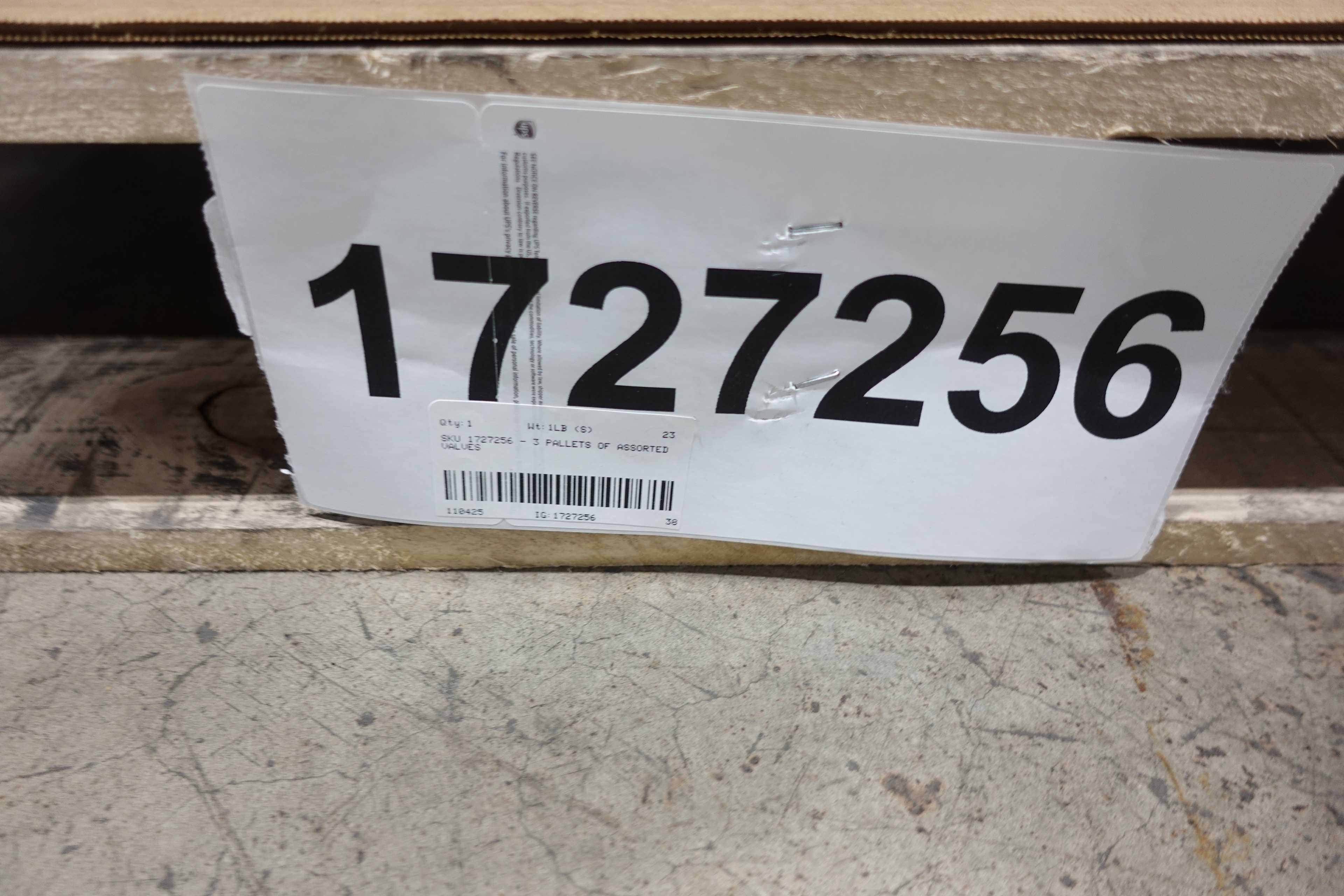SKU 1727256 - 3 PALLETS OF ASSORTED VALVES - VALVES