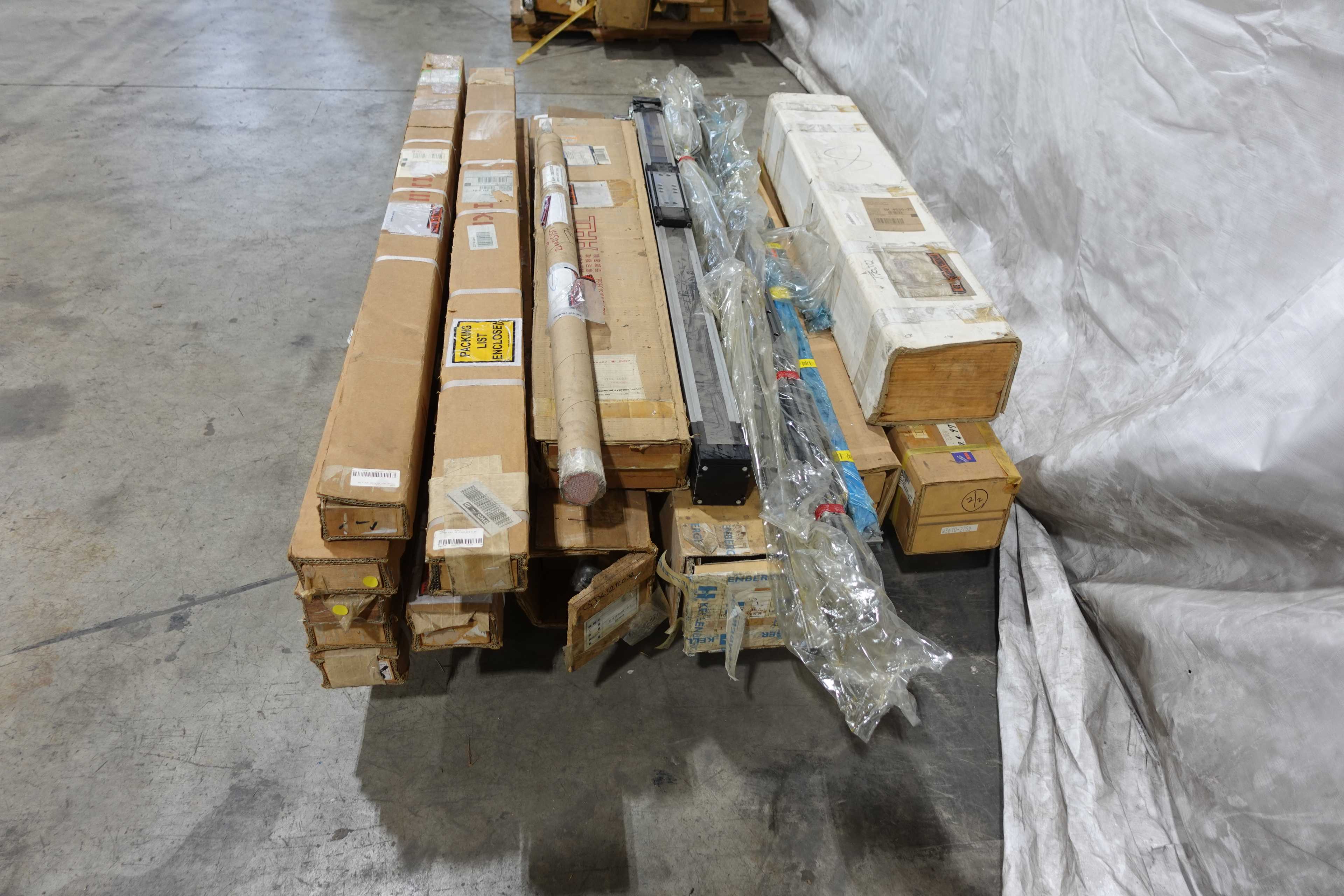 SKU 1739499 - PALLET OF ASSORTED LINEAR RAILS, GUIDES, BEARINGS AND BALLSCREW ASSEMBLIES - BEARINGS