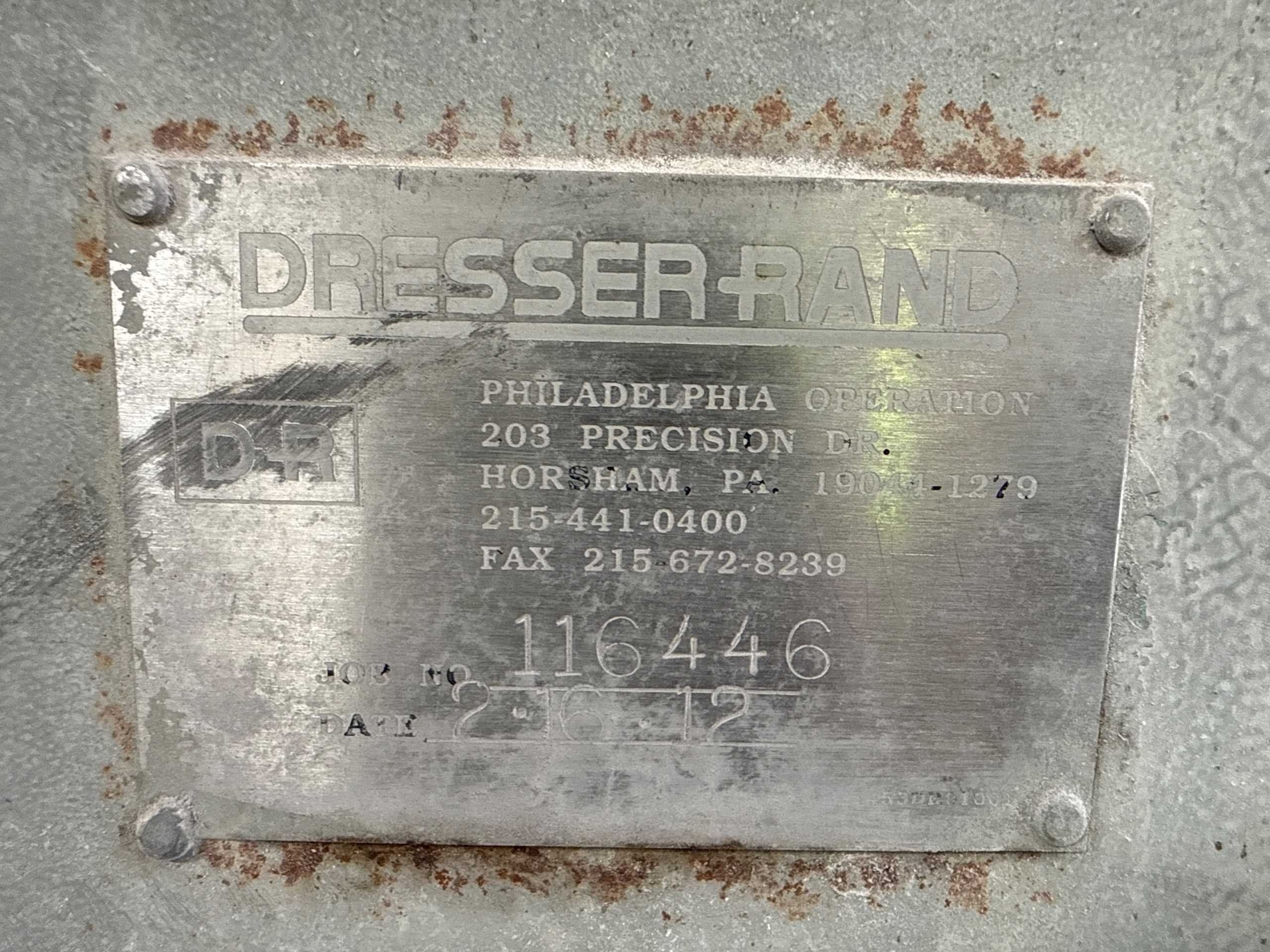 2012 DRESSER-RAND AXI SCREW GAS COMPRESSOR - GAS COMPRESSORS