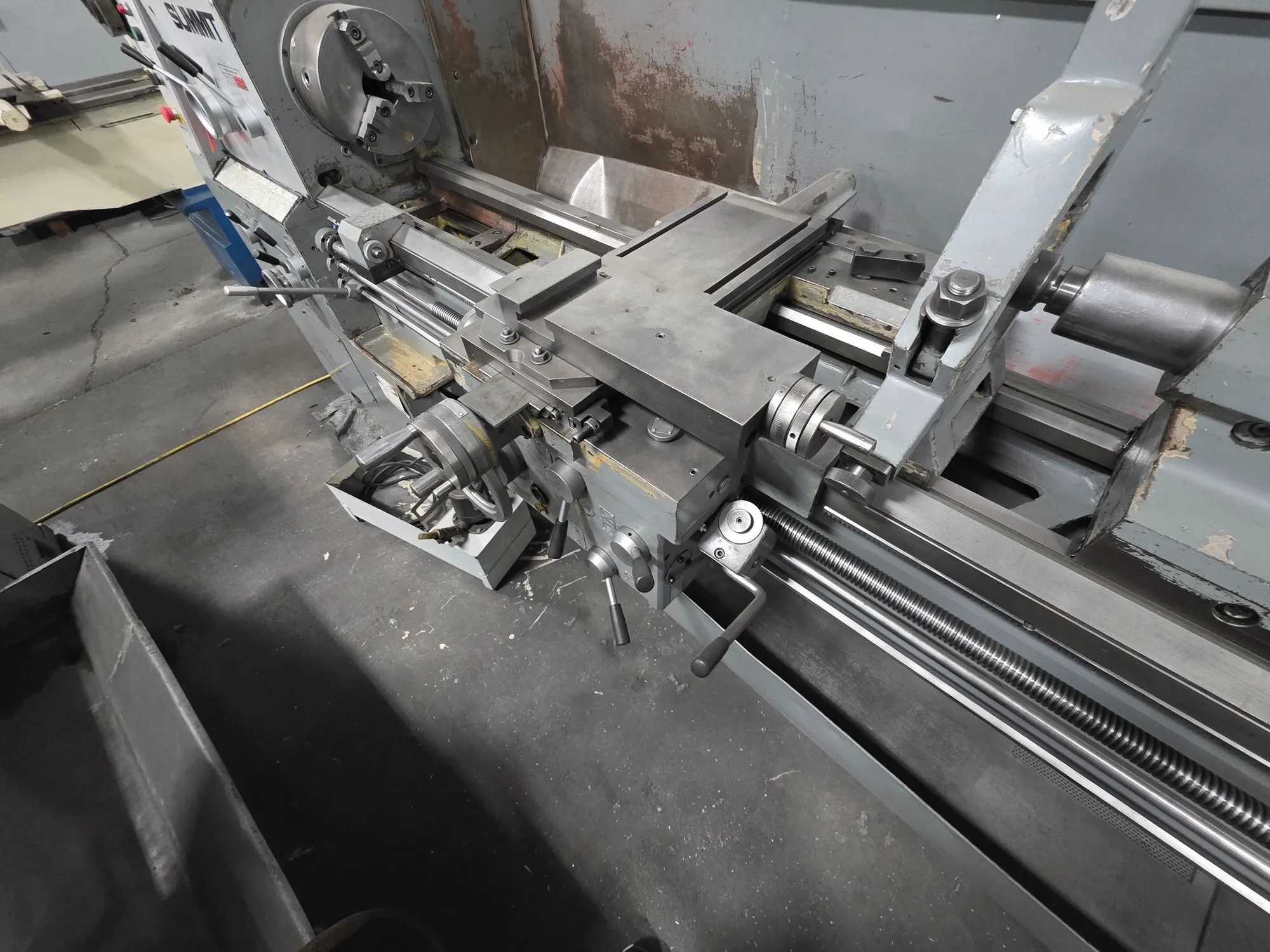 SUMMIT 18-3X80 GAP BED ENGINE LATHE, 18" SWING, 80" CENTERS, 10 HP MAIN MOTOR - MANUAL LATHES
