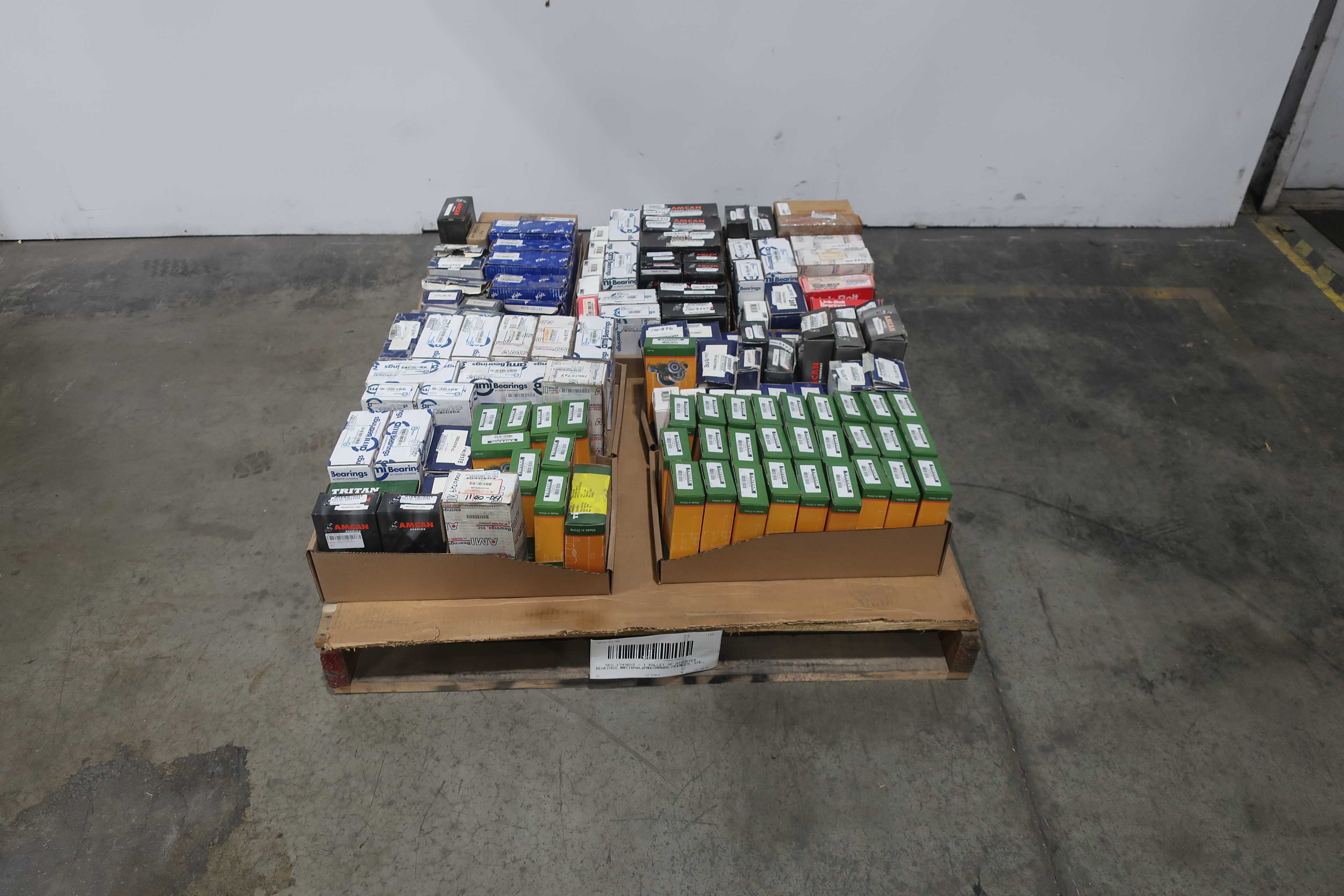 SKU 1749018 - PALLET OF ASSORTED BEARINGS - BEARINGS