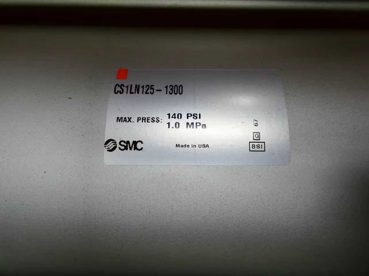 SKU 1079598 - SMC CS1LN125-1300 TIE ROD CYLINDER,125 MM, 1/2 IN, 140 PSI, 1300 MM - PNEUMATIC CYLINDER