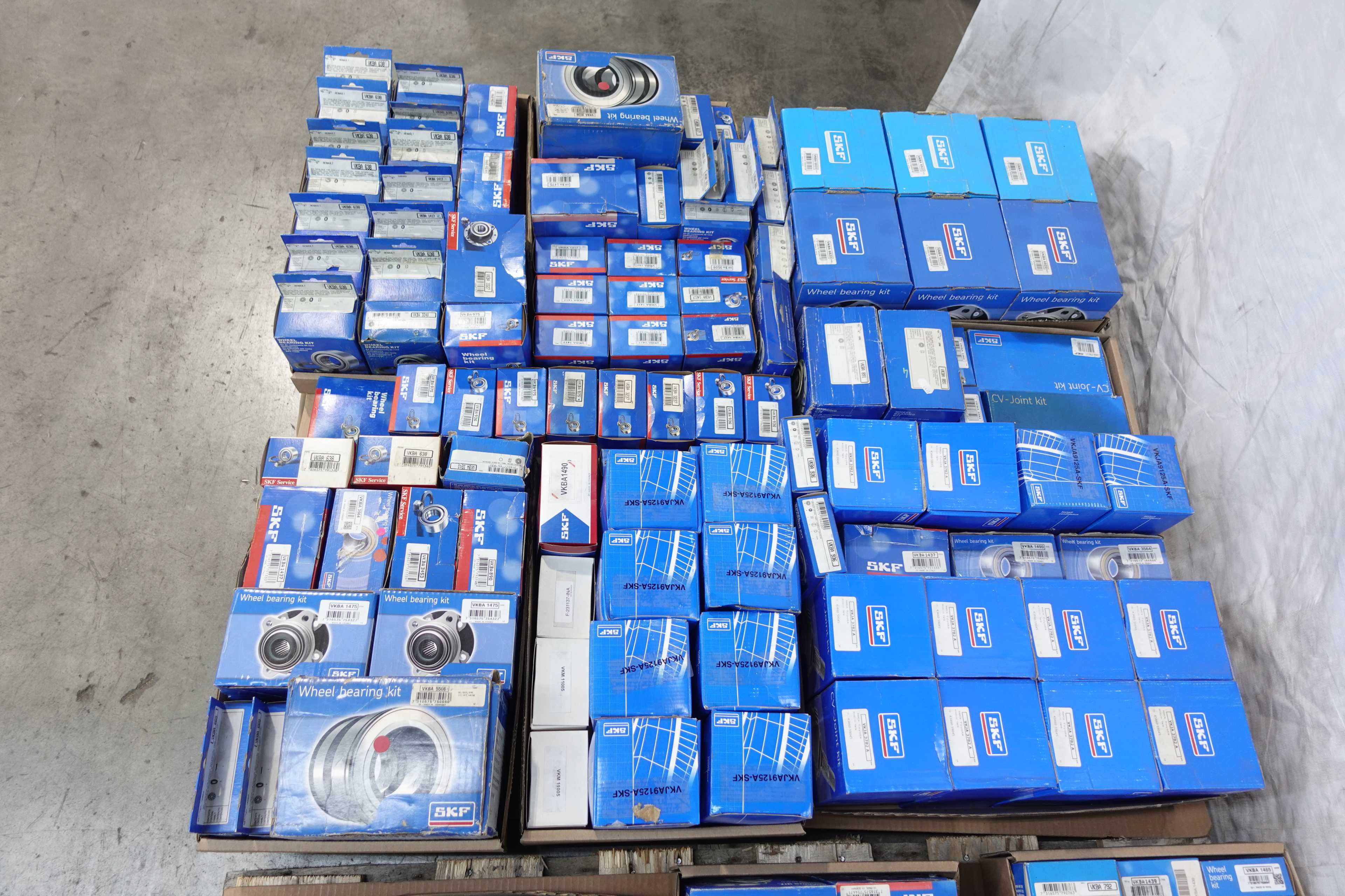 2 PALLETS OF ASSORTED SKF WHEEL BEARING KITS - POWER TRANSMISSION
