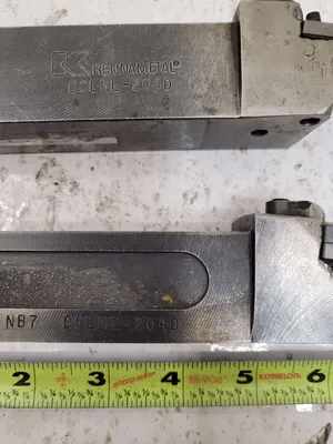 KENNAMETAL DCLNL-204D LEFT HAND CLAMP HOLDER SET OF 2 (1-1/4" SHANK, 6.00" OAL, NEGATIVE RAKE) - MACHINE TOOLING