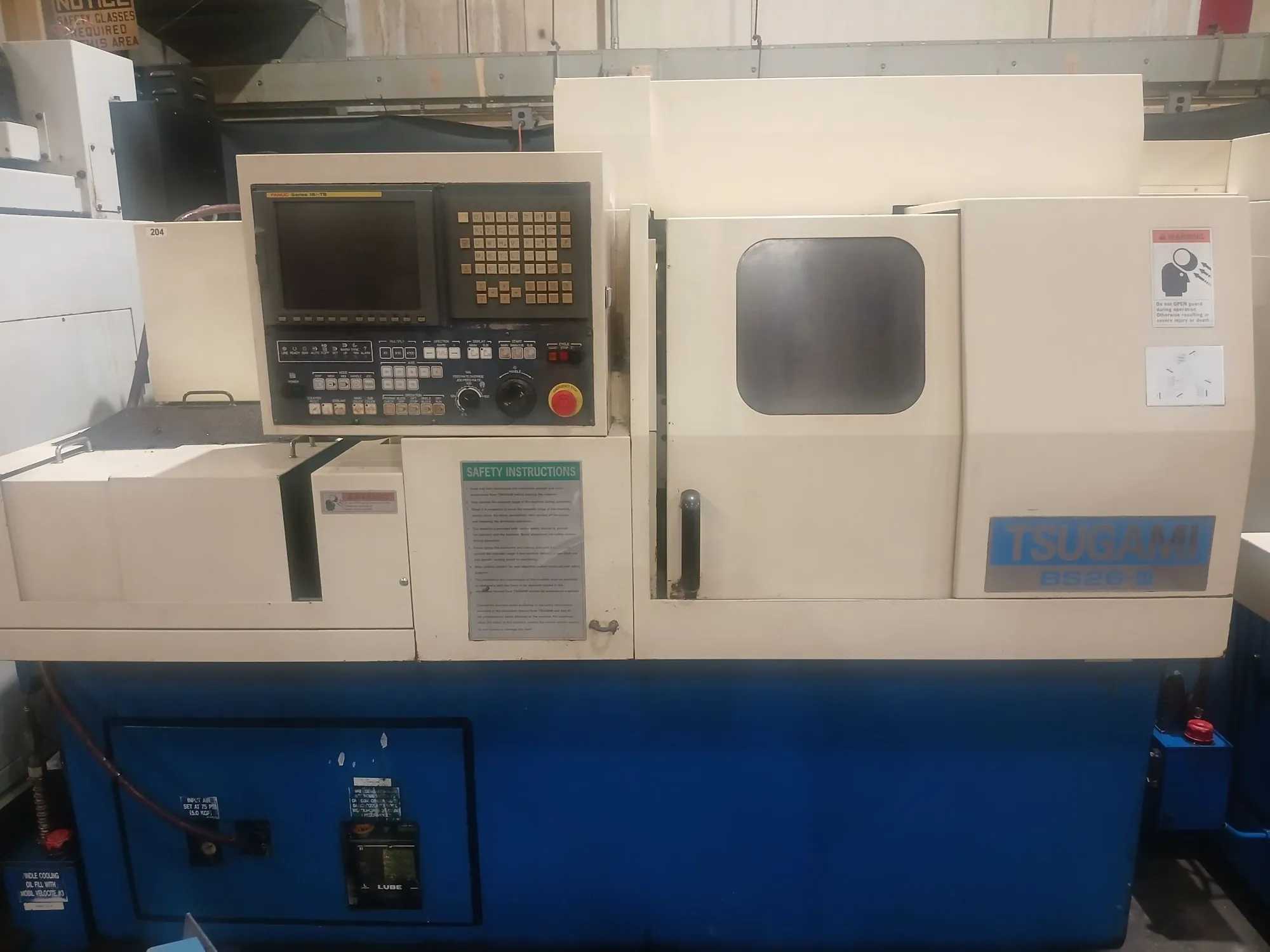 TSUGAMI BS26-III CNC SWISS SCREW MACHINE, 1" CAPACITY, 7-AXIS, C-AXIS, FANUC 18I-TB - CNC MACHINING CENTERS