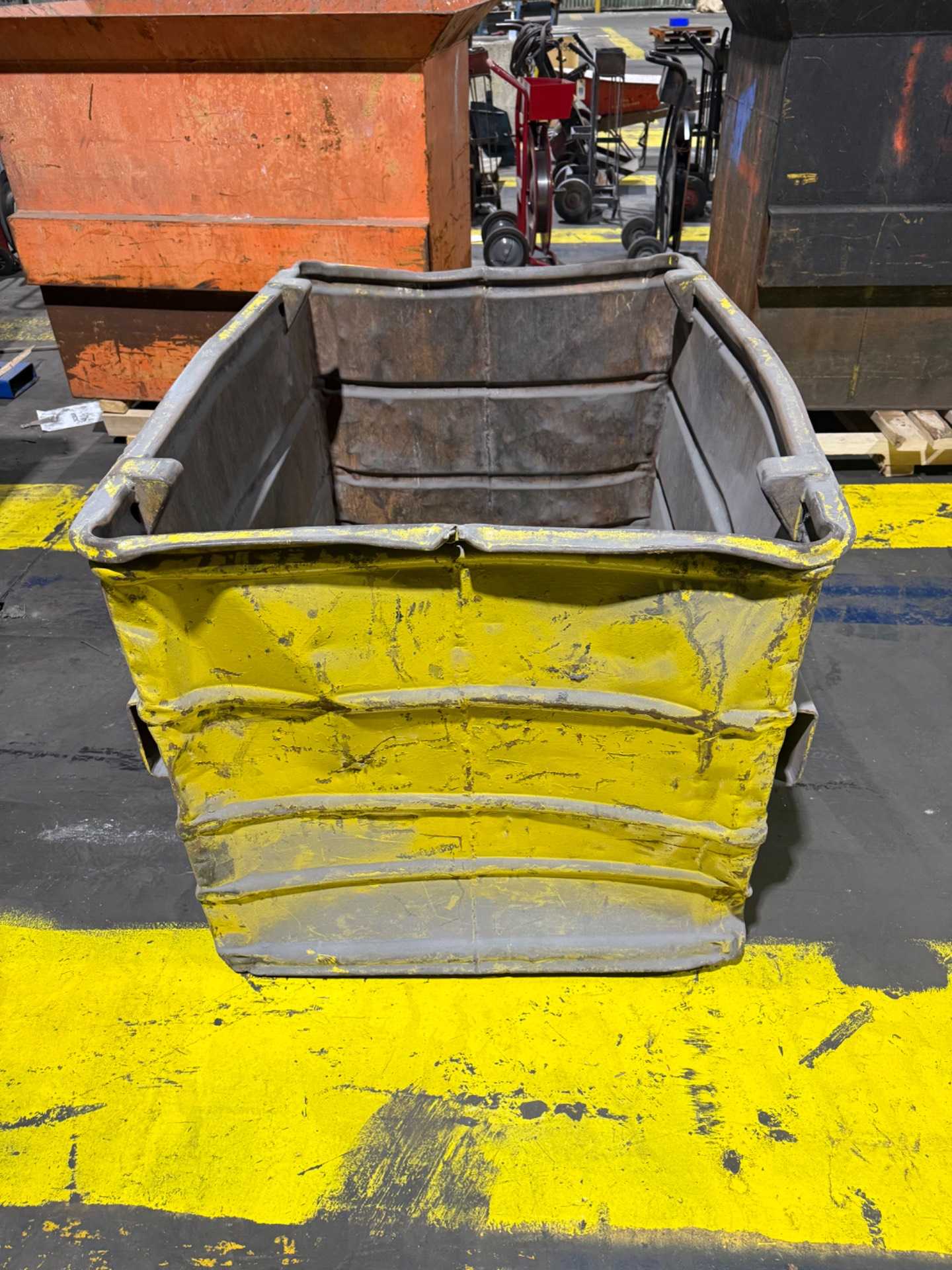 METAL HOPPER BIN - WASTE BINS