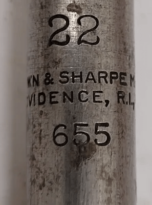BROWN & SHARPE 22" MICROMETER STANDARD END MEASURING ROD - MACHINE TOOLING