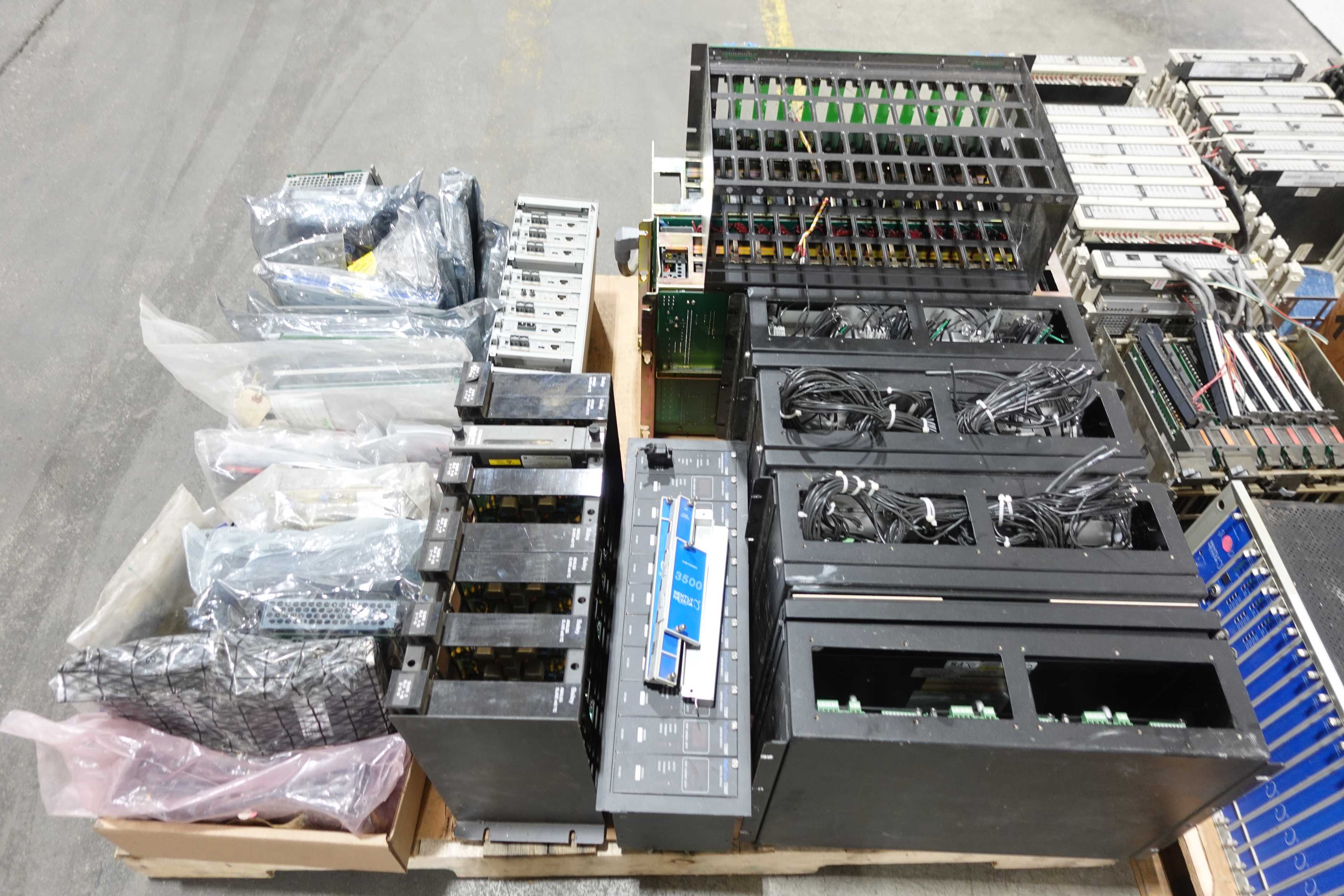 3 PALLETS OF ASSORTED CHASSIS AND MODULES - PLC MODULES