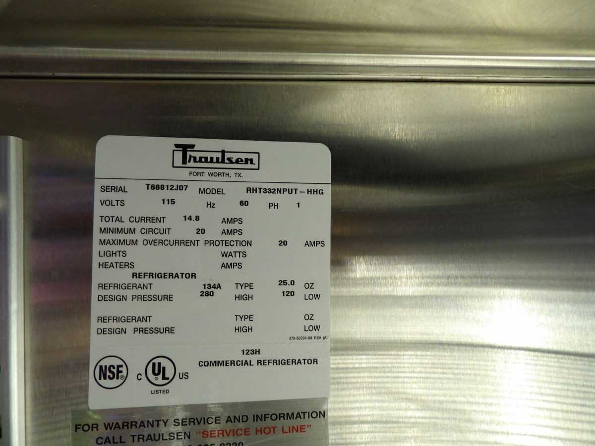 TRAULSEN RHT332NPUT-HHG LAB REFRIGERATOR, 120 VAC, 1 PH POWER, 900 L CAP, 1-3°C TEMP, R-450A REFRIG - REFRIGERATORS
