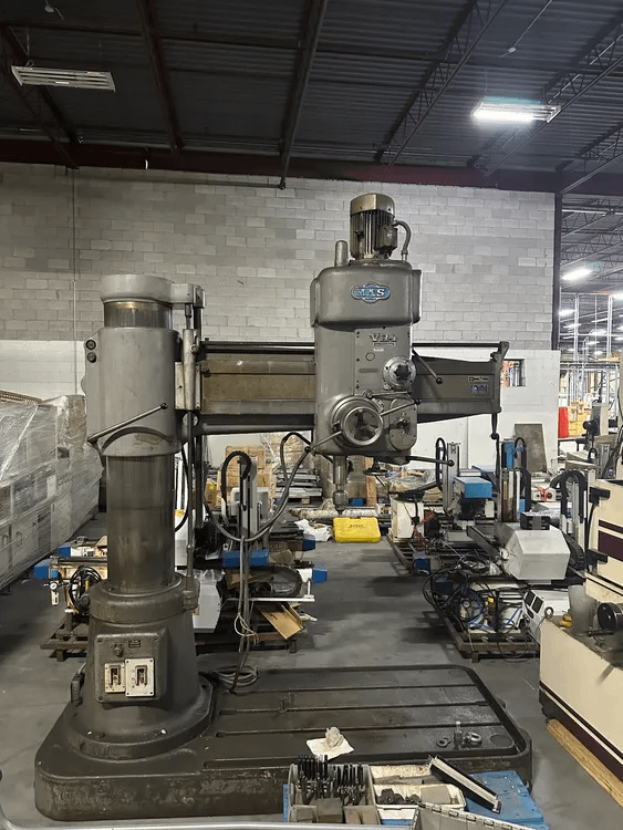 1971 MAS VR4 RADIAL DRILLING MACHINE 50MM CAPACITY, 1470MM ARM, 2000 RPM, 575V 60HZ 3PH - RADIAL ARM DRILLING MACHINES