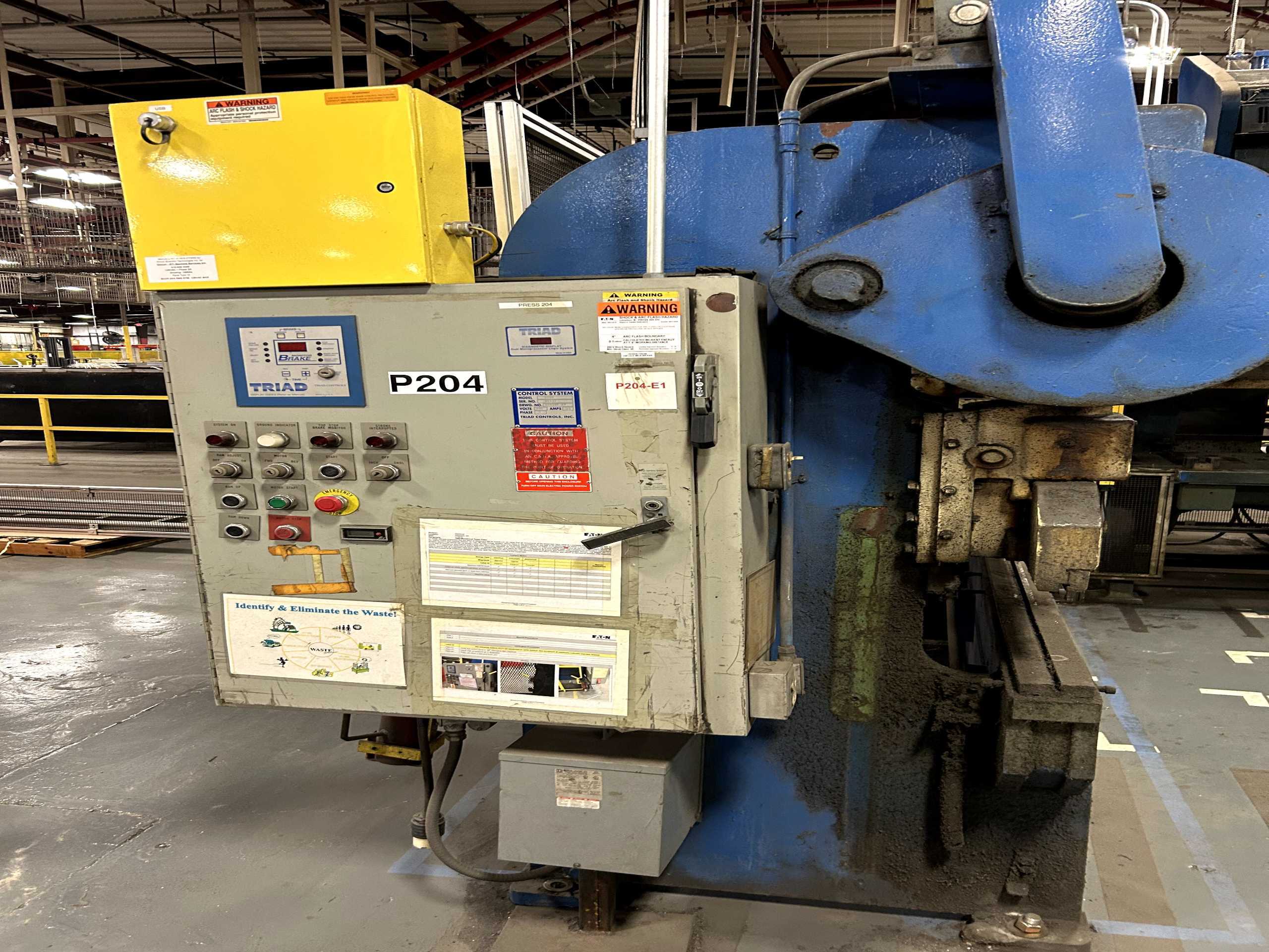 VERSON 2078 JR. PRESS BRAKE 50-TON, 8-FOOT, 40-SPM, 3-HP, 2.5-INCH-STROKE, 230/460V - PRESS BRAKES