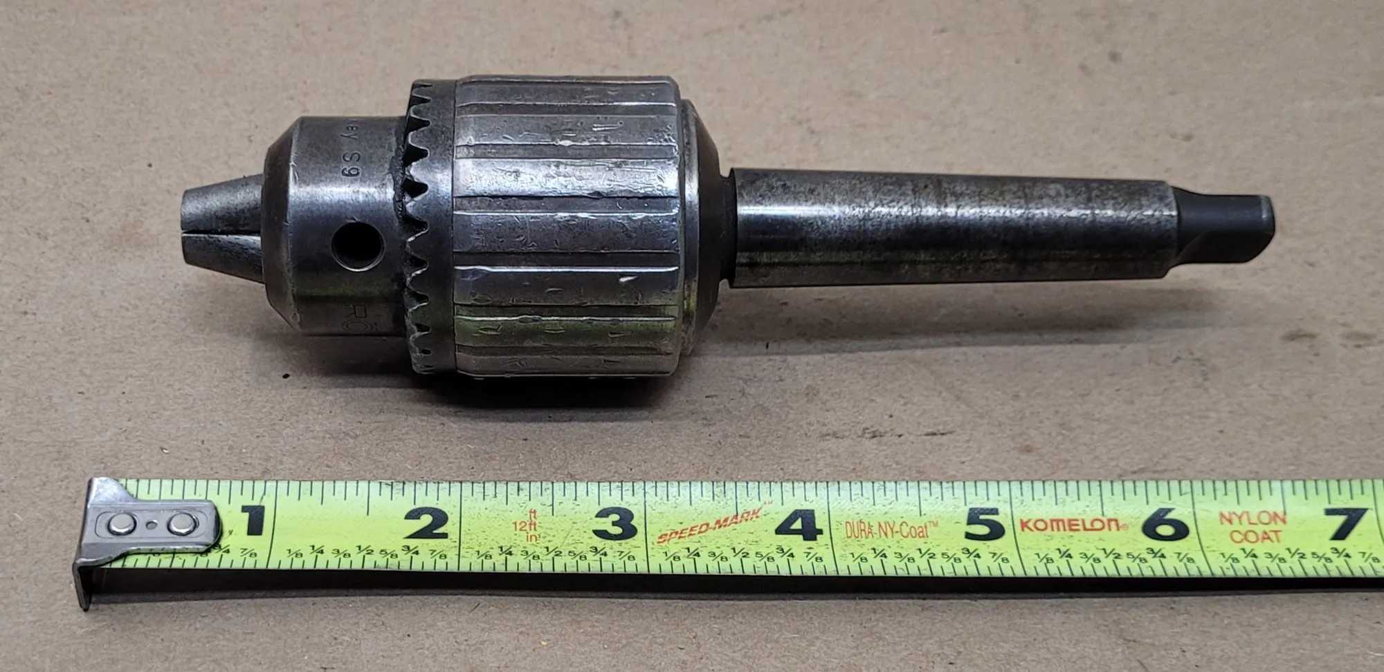 ROHITI T.33 DRILL CHUCK - CAPACITY 1/16"-1/2" - #2 MT ARBOR - MACHINE TOOLING