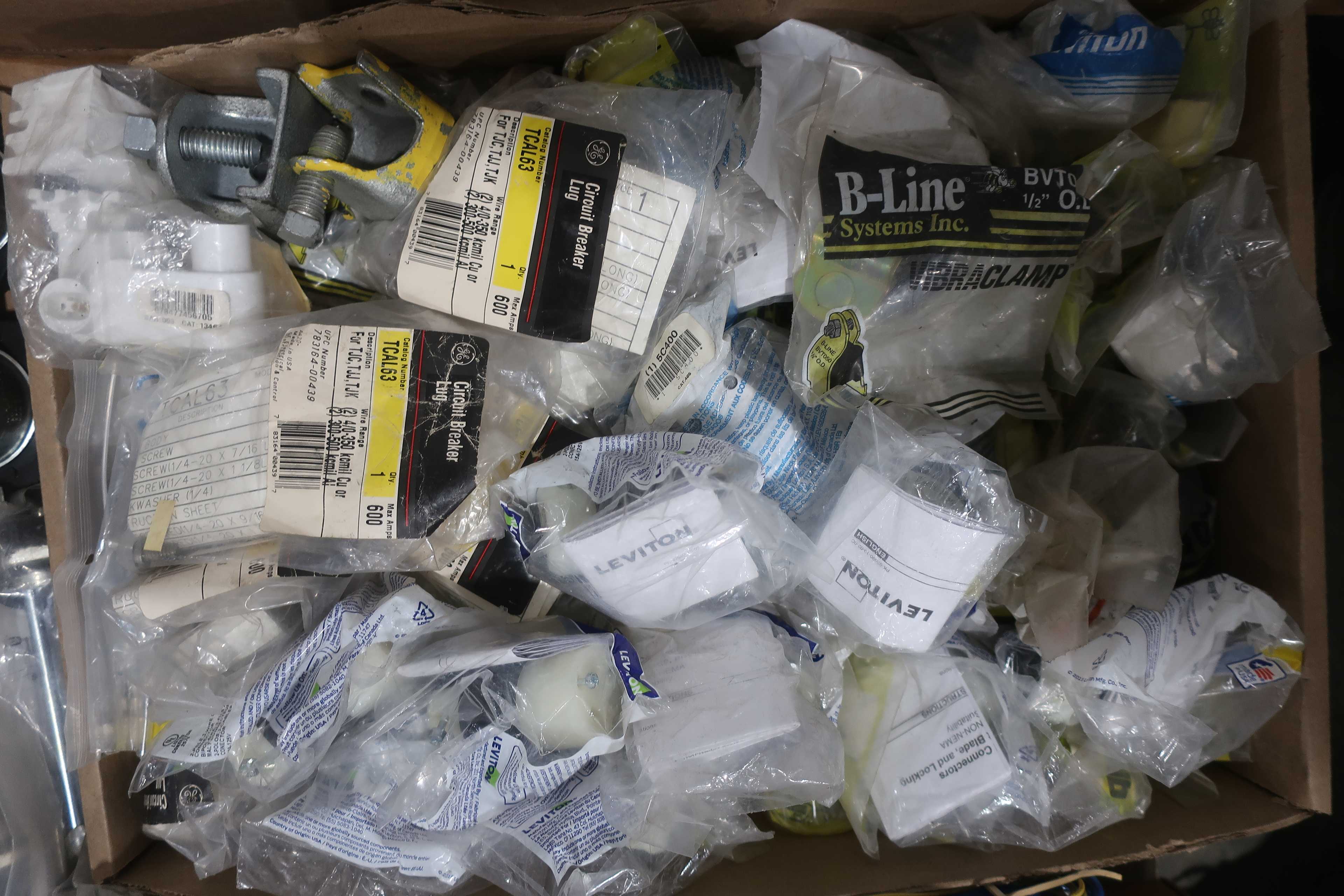 3 PALLETS OF ASSORTED ELECTRICAL COMPONENTS - ELECTRONIC COMPONENTS