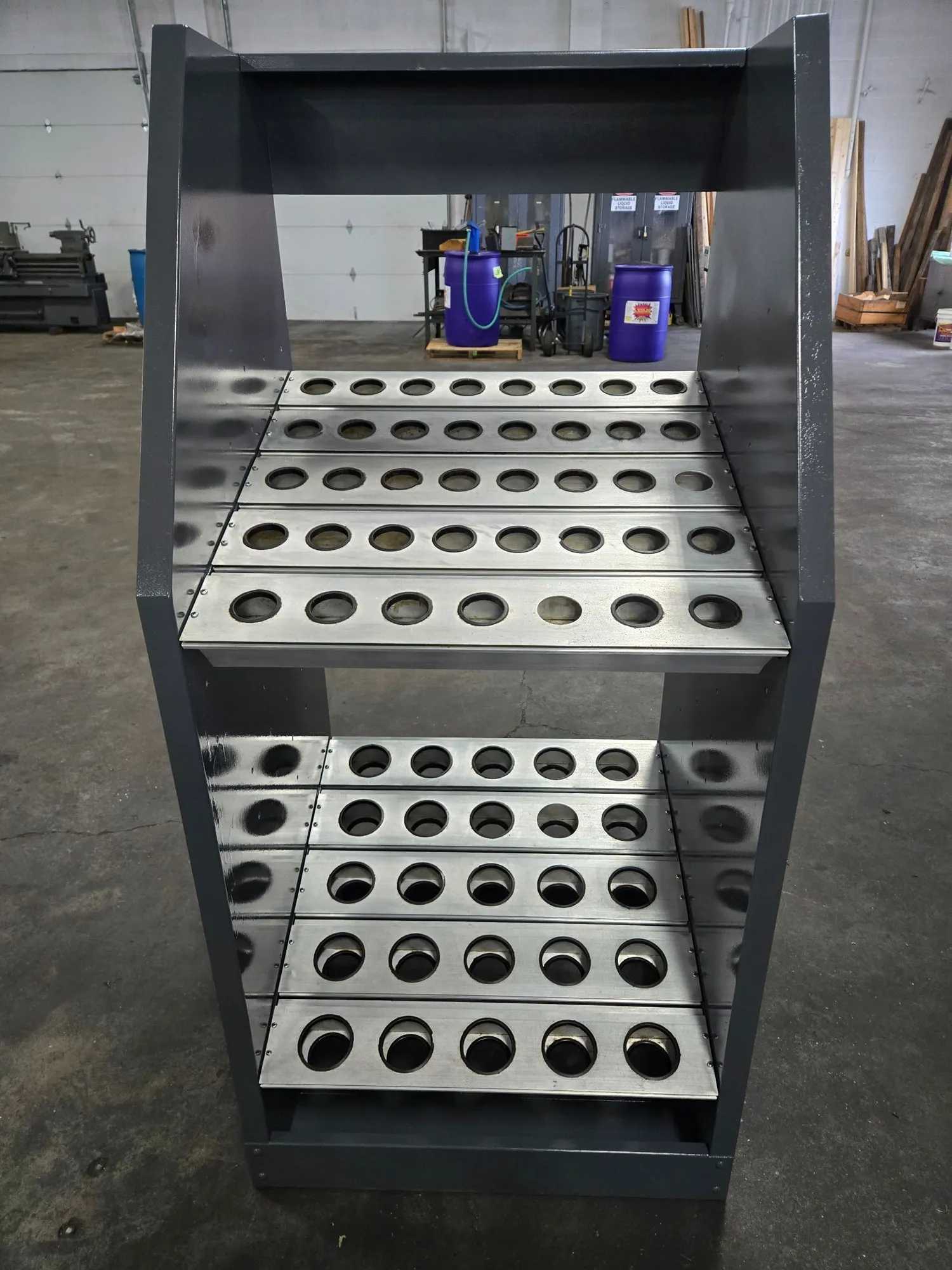 TOOL STAND, 40 TAPER, 60 PIECE, 25" X 28" X 60", 115 LBS - MACHINE TOOLING