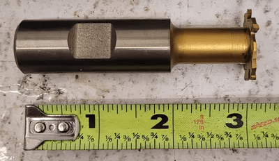 NIAGARA CUTTER TIN COATED T SLOT CUTTER TS-3206 - 3/4" SHANK X 3/32" WIDTH - MACHINE TOOLING