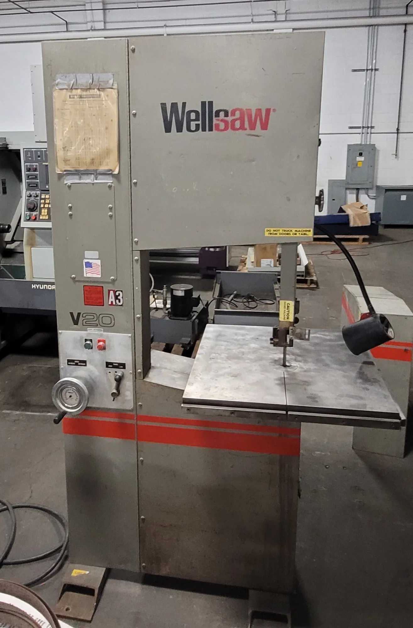 WELLSAW V20 VERTICAL BANDSAW - VERTICAL BAND SAWS