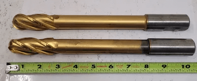 NIAGARA N80320 BALL NOSE DRILL 1" DIAMETER 4 FLUTE, 10.5" OAL, 1" HSS - MACHINE TOOLING