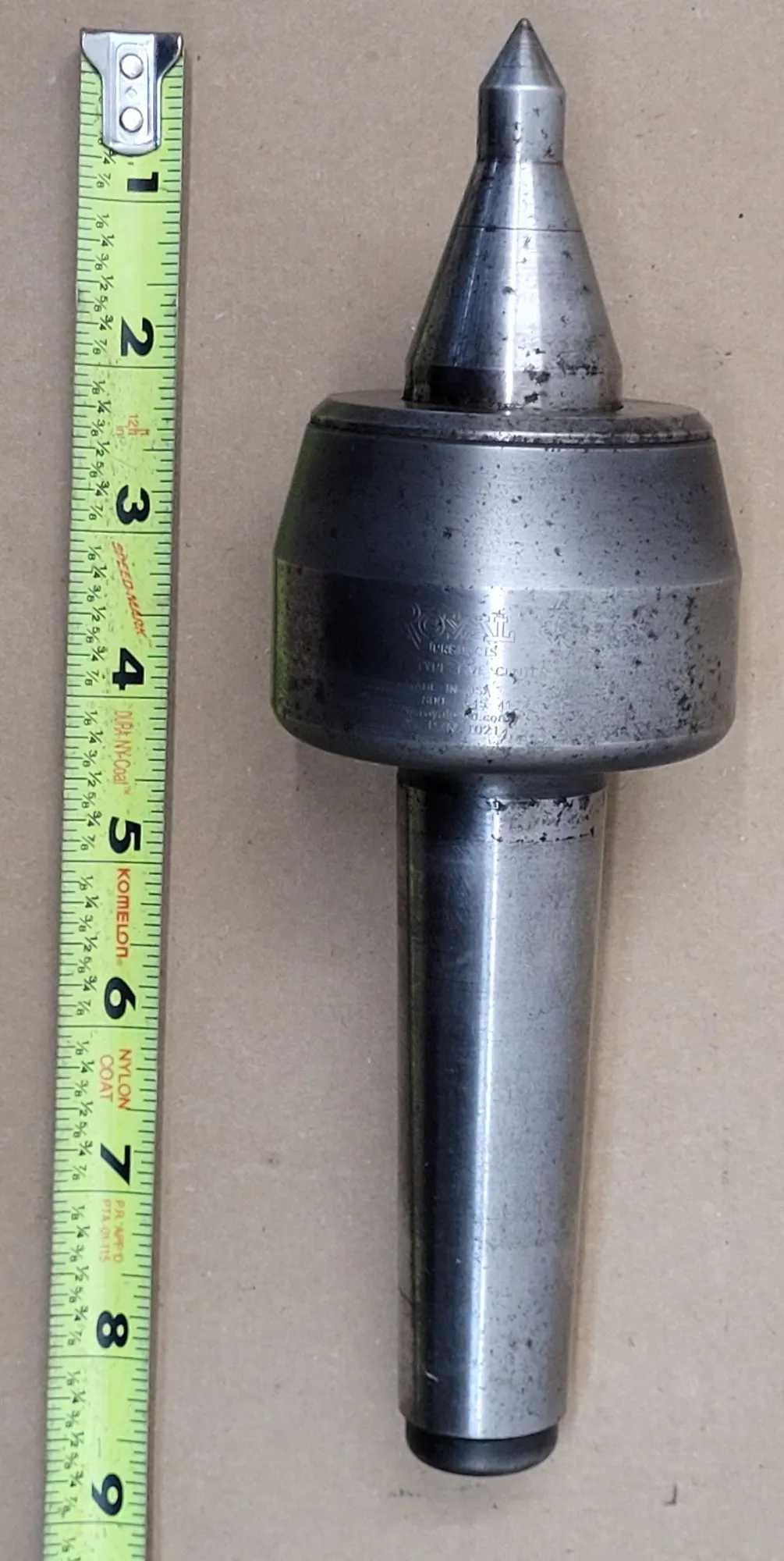 ROYAL 10214 SPINDLE TYPE LIVE CENTER – 4MT, CNC, HIGH SPEED STEEL TIP, 4500 RPM, 60° ANGLE - MACHINE TOOLING
