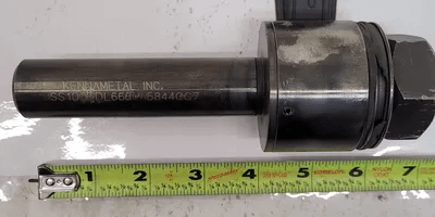 KENNAMETAL COLLET HOLDER SS100RDL666, 1" SHANK, 4" L, .975" ID HEAD, 6.5" OVERALL LENGTH - MACHINE TOOLING