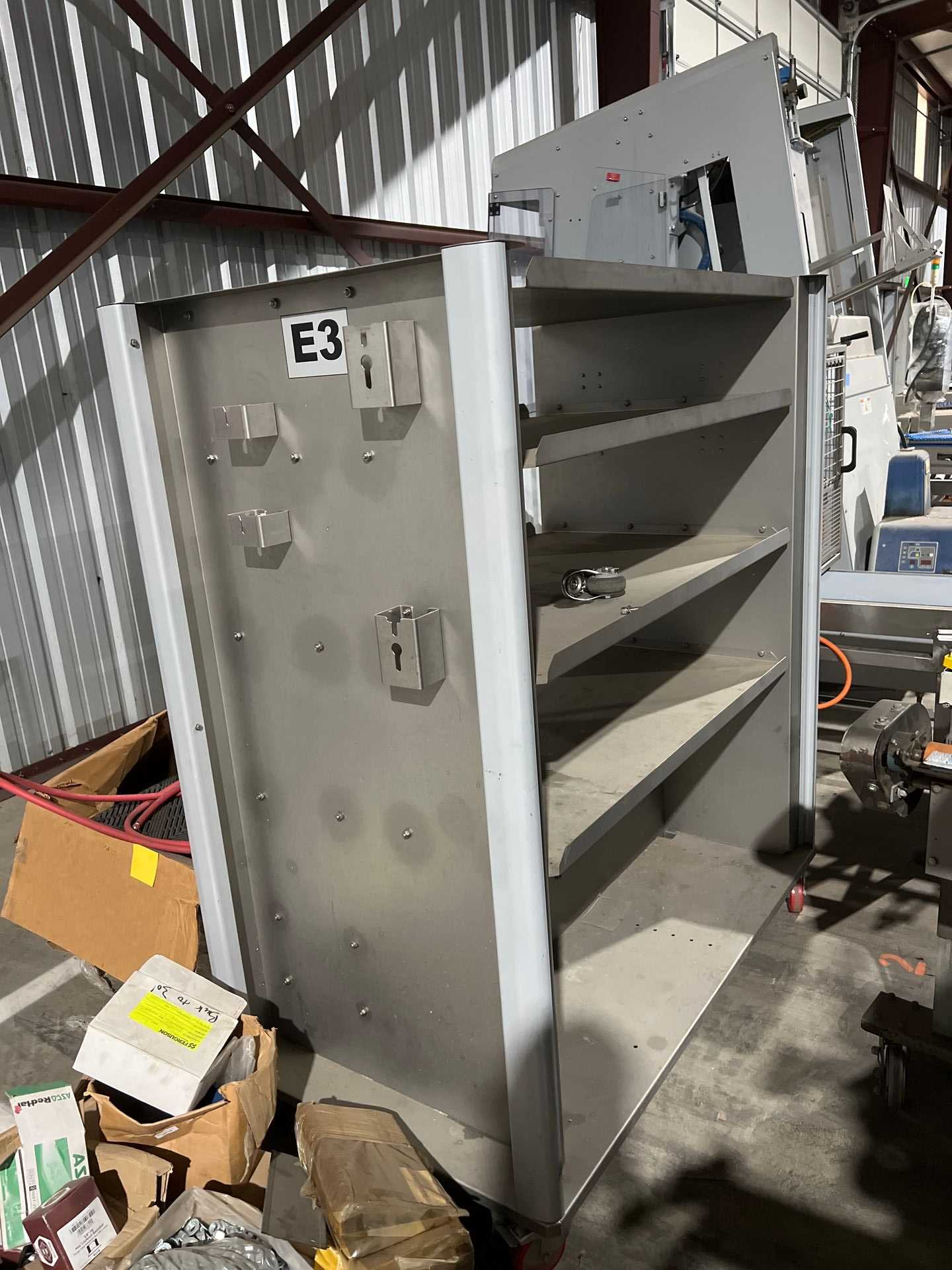 STAINLESS STEEL OPEN SHELF CART STAINLESS STEEL OPEN SHELF CART