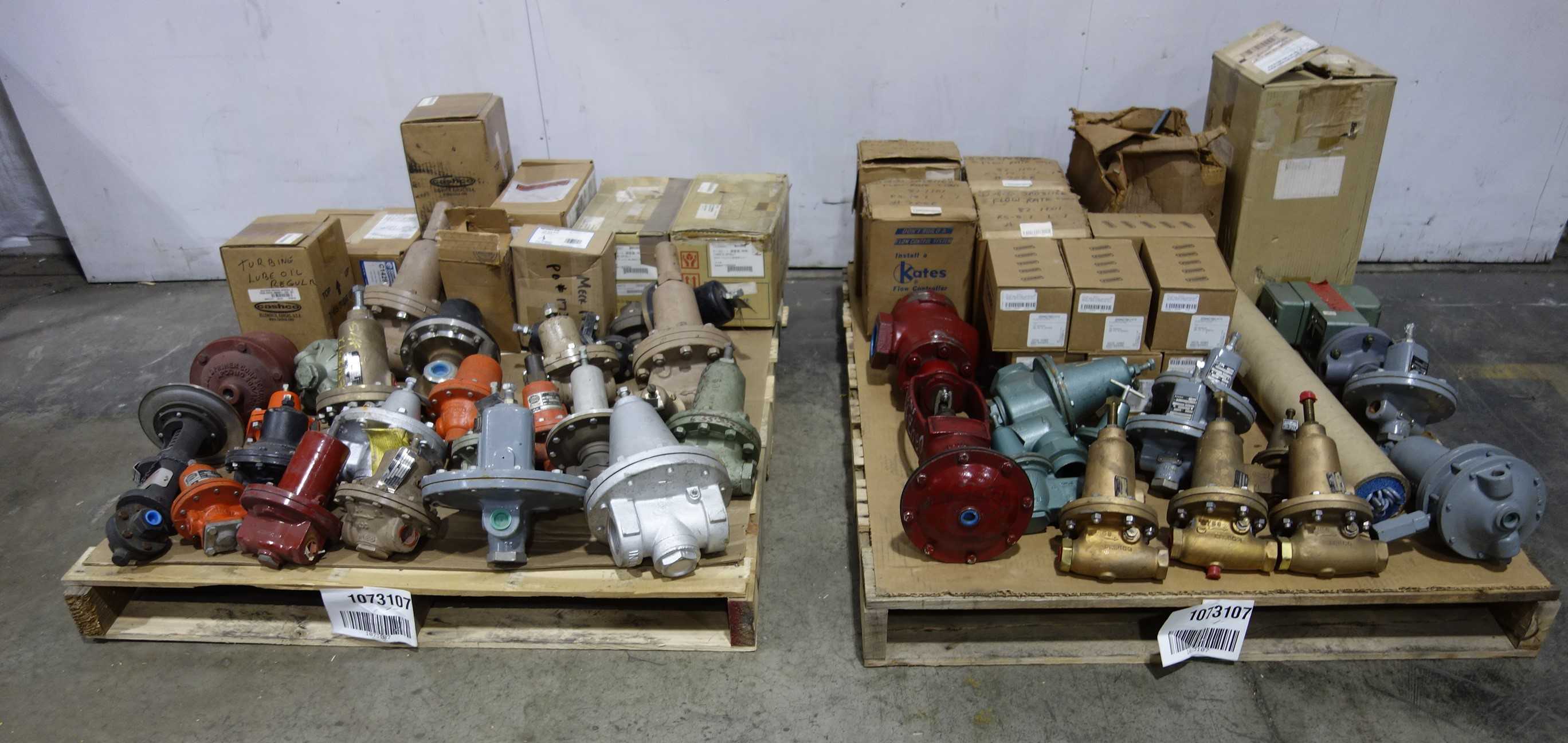2 PALLETS OF ASSORTED REGULATOR VALVES