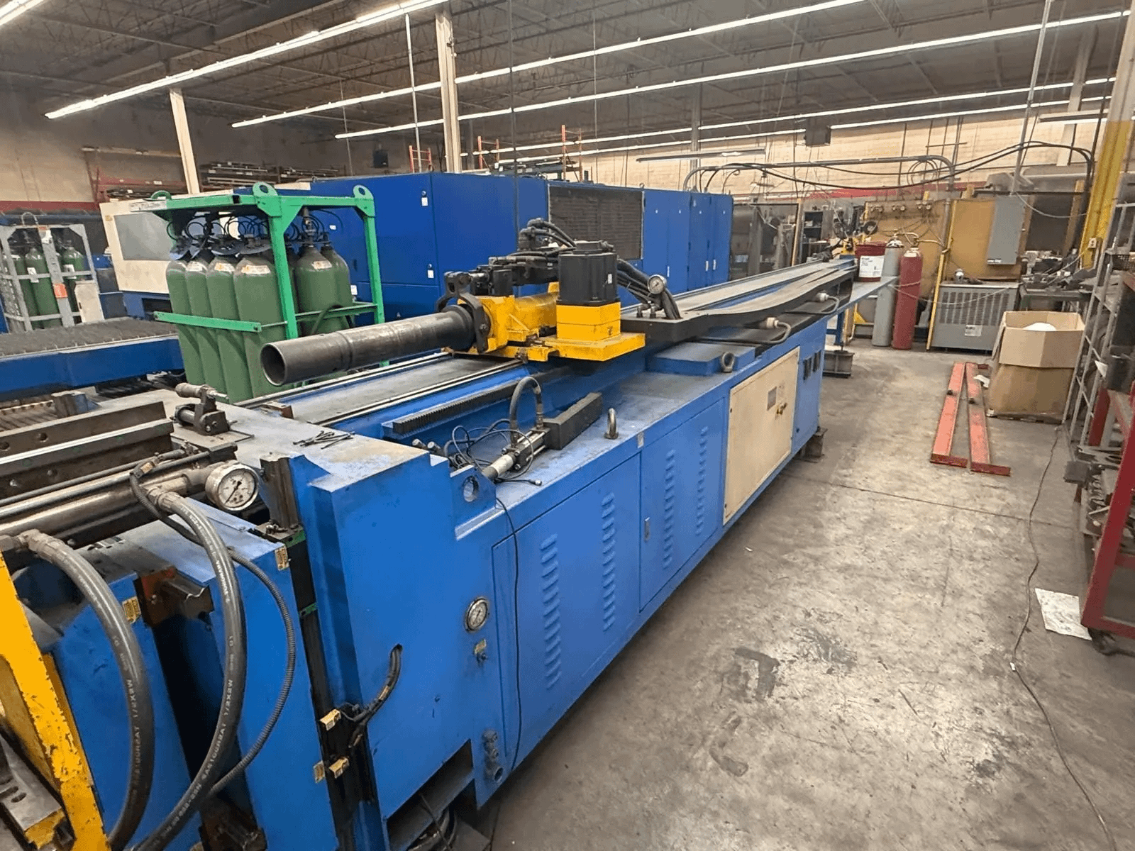 HORN CNC65TBRE 5-AXIS HYBRID TUBE BENDER, 2.5" OD, BENDPRO CNC, 128" MANDREL, DUAL-STACK - PIPE & TUBE BENDERS