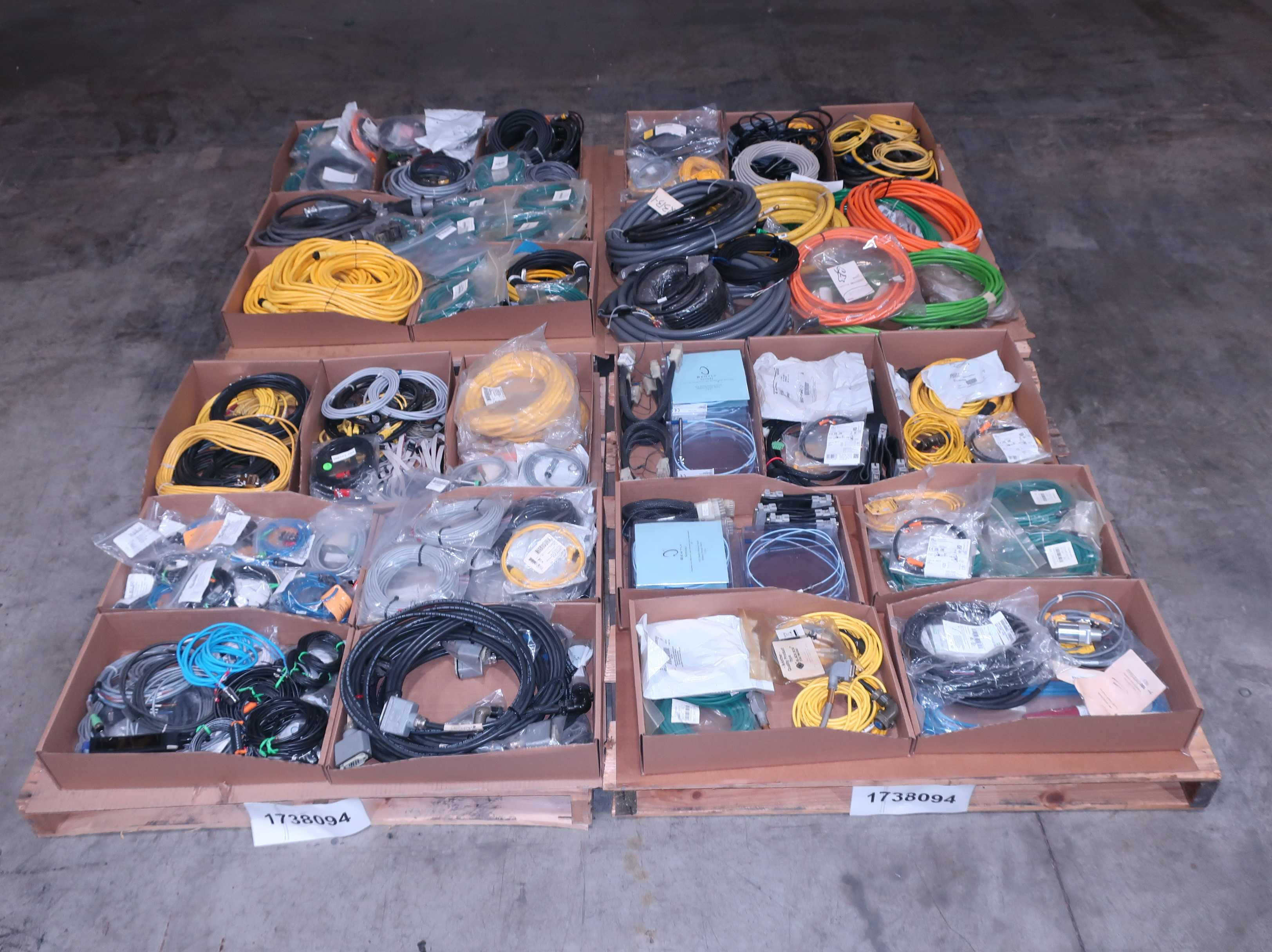 SKU 1738094 - 4 PALLETS OF ASSORTED CORDSETS - CORDSET CABLES