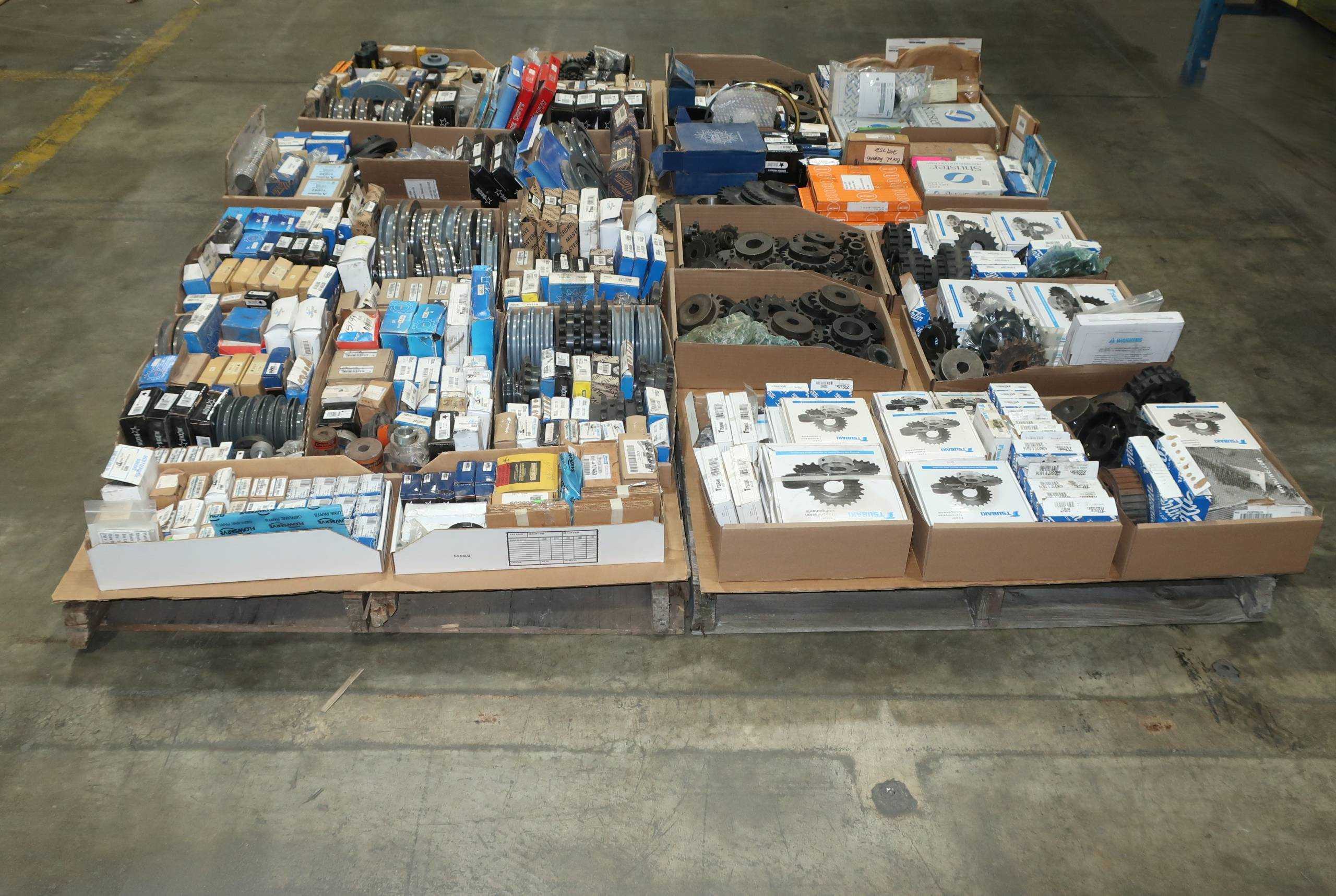 SKU 1760856 - 4 PALLETS OF ASSORTED POWER TRANSMISSION - POWER TRANSMISSION