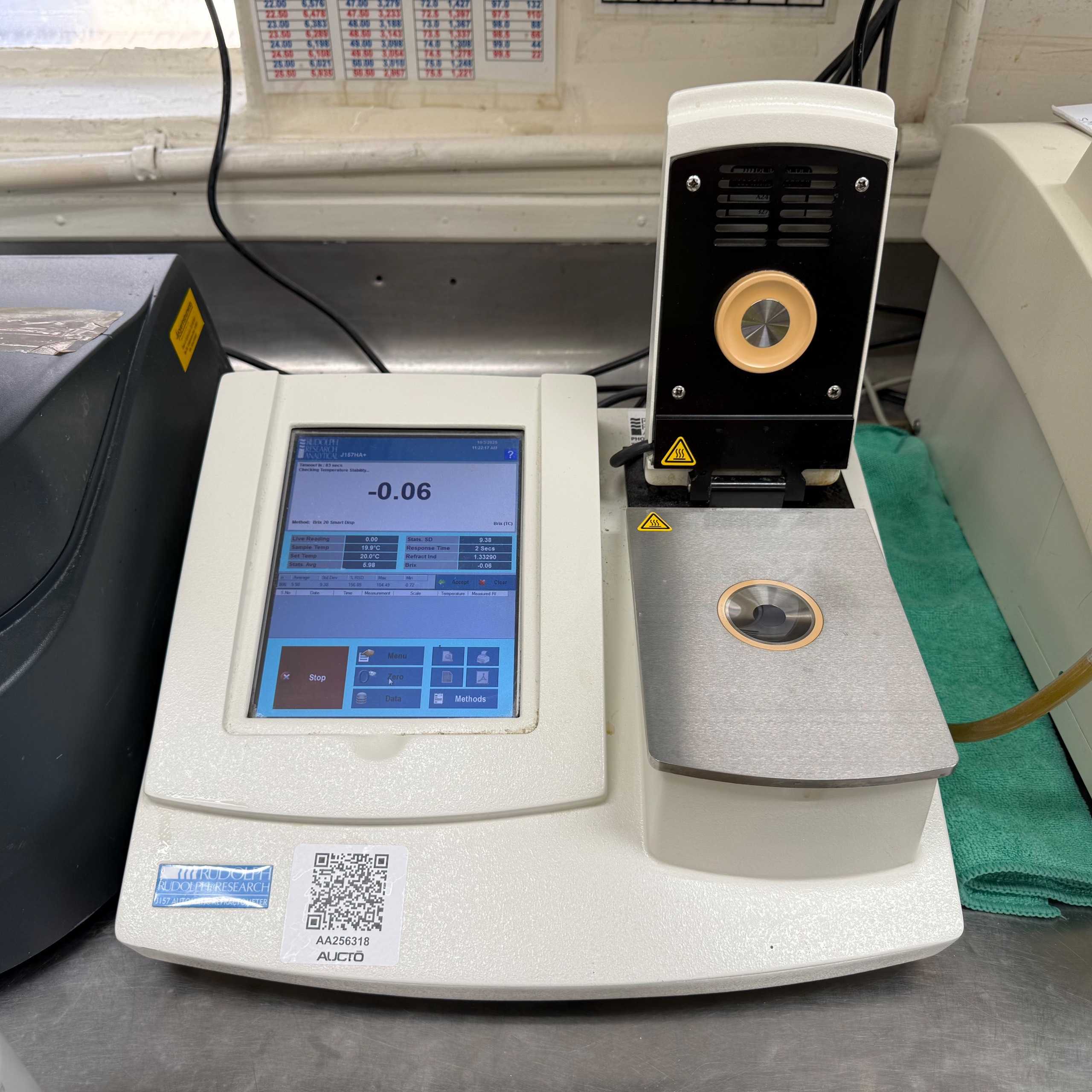 RUDOLPH RESEARCH ANALYTICAL J157 AUTOMATIC REFRACTOMETER - LAB & SCIENTIFIC