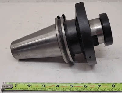 ERICKSON CAT50 SHELL MILL HOLDER, 4” PROJECTION, 8.25” OVERALL LENGTH - MACHINE TOOLING